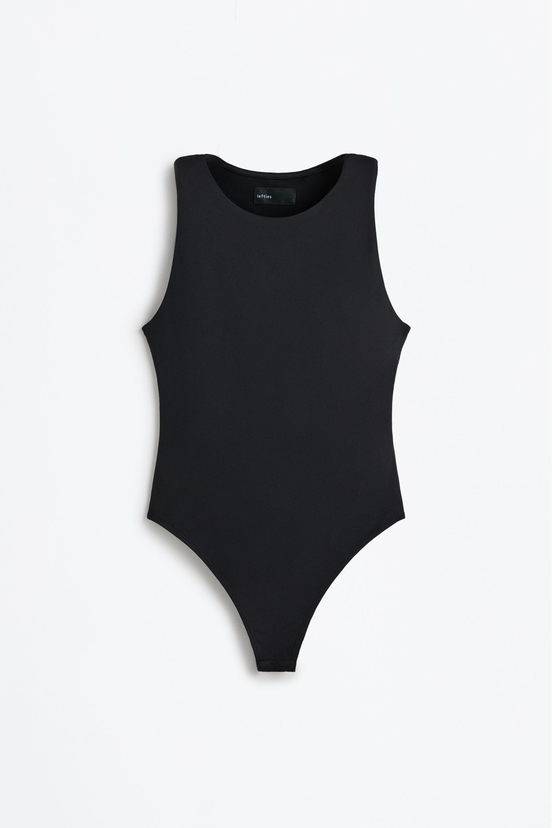 Polyamide bodysuit — BLACK