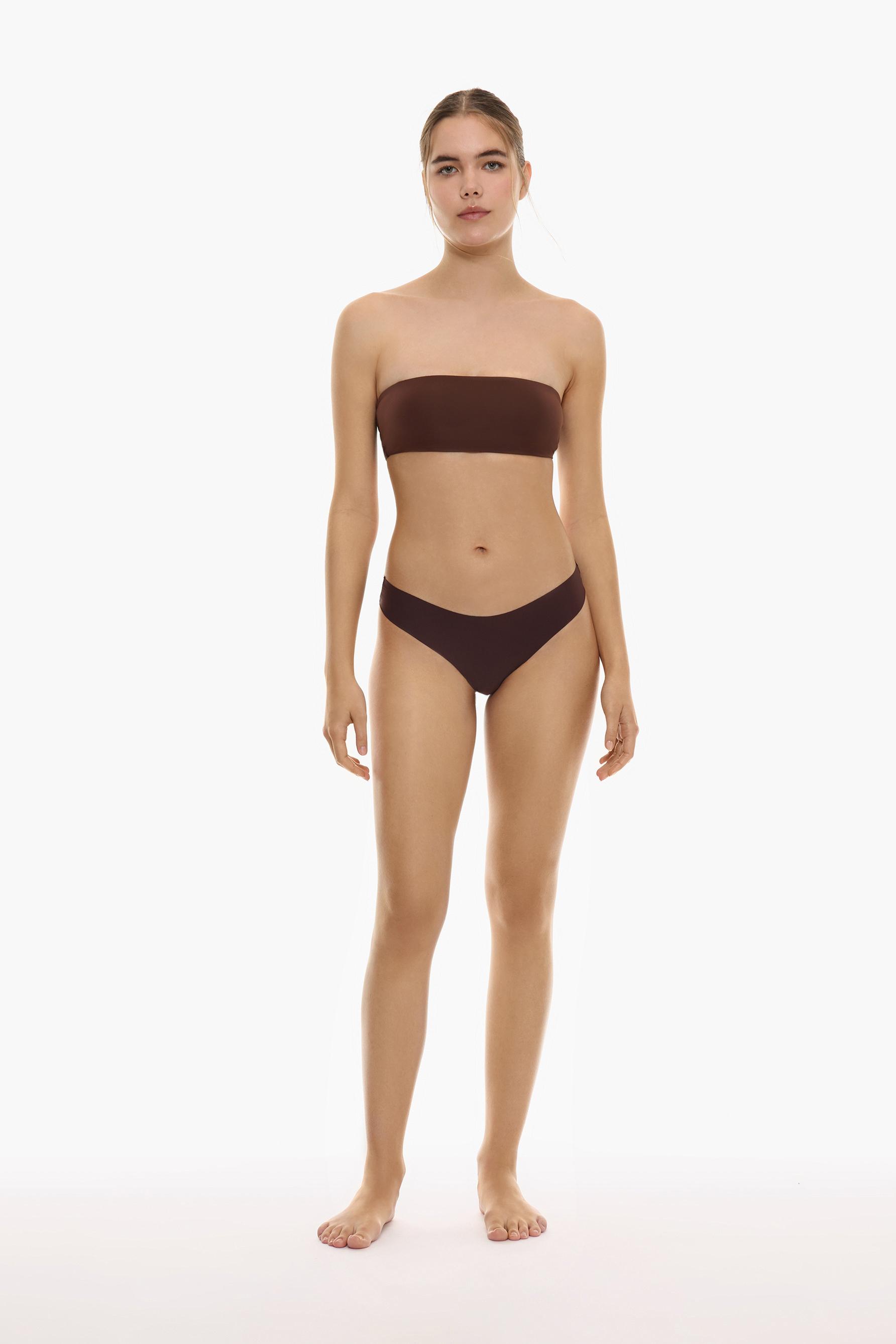 Pack of 3 classic microfibre briefs — DARK BROWN