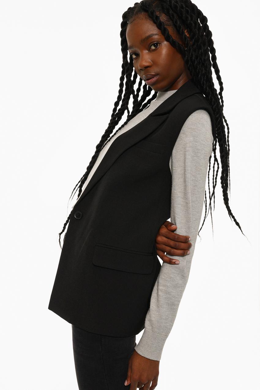 Chaleco Blazer Vestir Con Chaleco Mujer Chaleco Traje Sastre Short