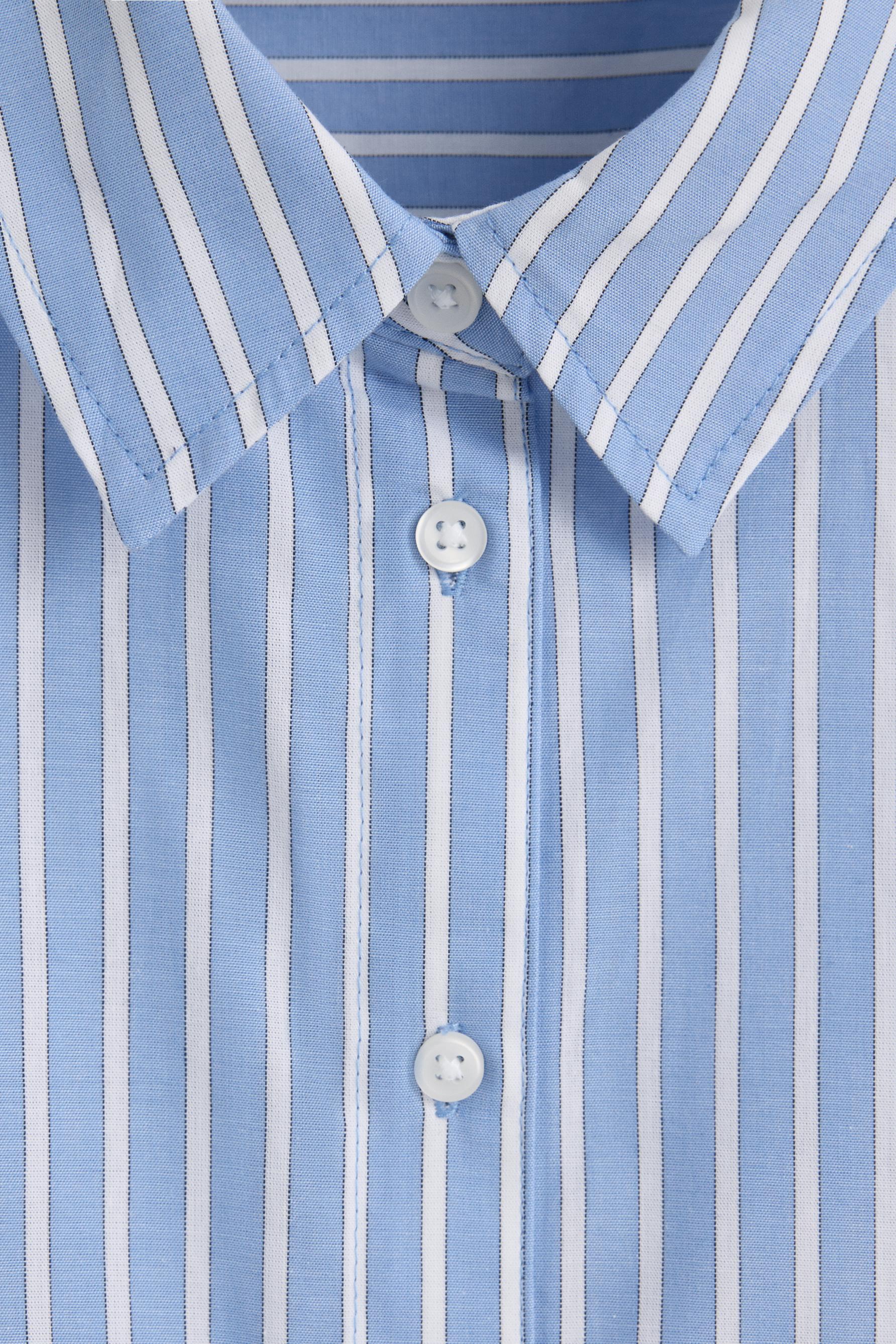 Basic poplin shirt — MEDIUM BLUE