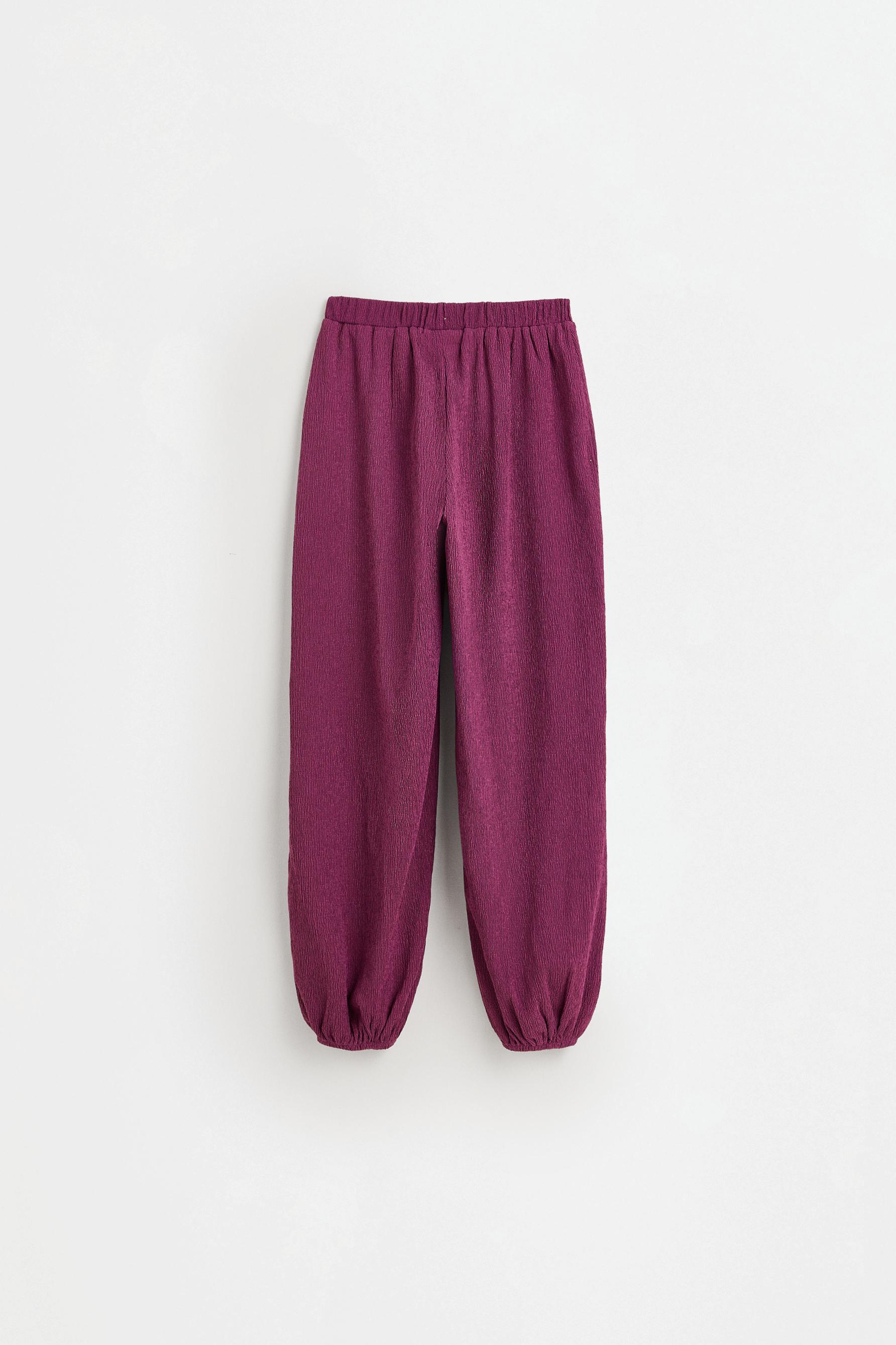 Crepe sarouel trousers — PURPLE