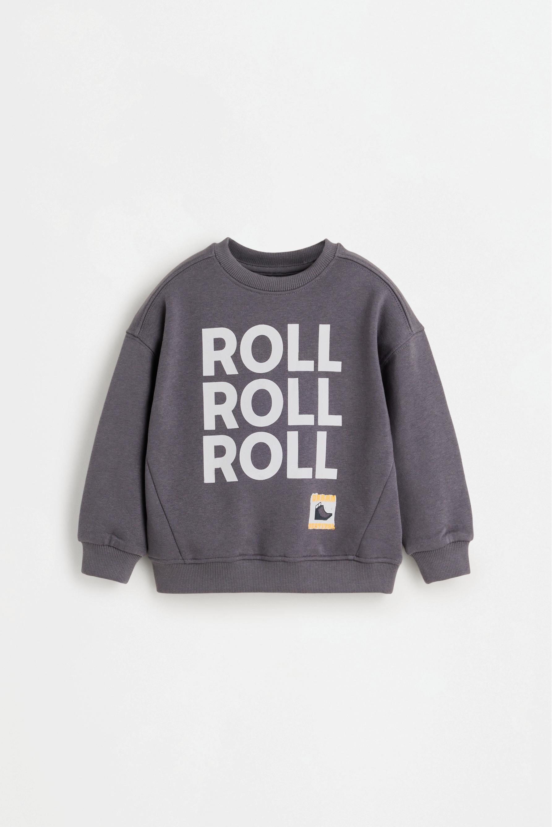 Plush sweatshirt and trousers co-ord — MEDIUM GREY