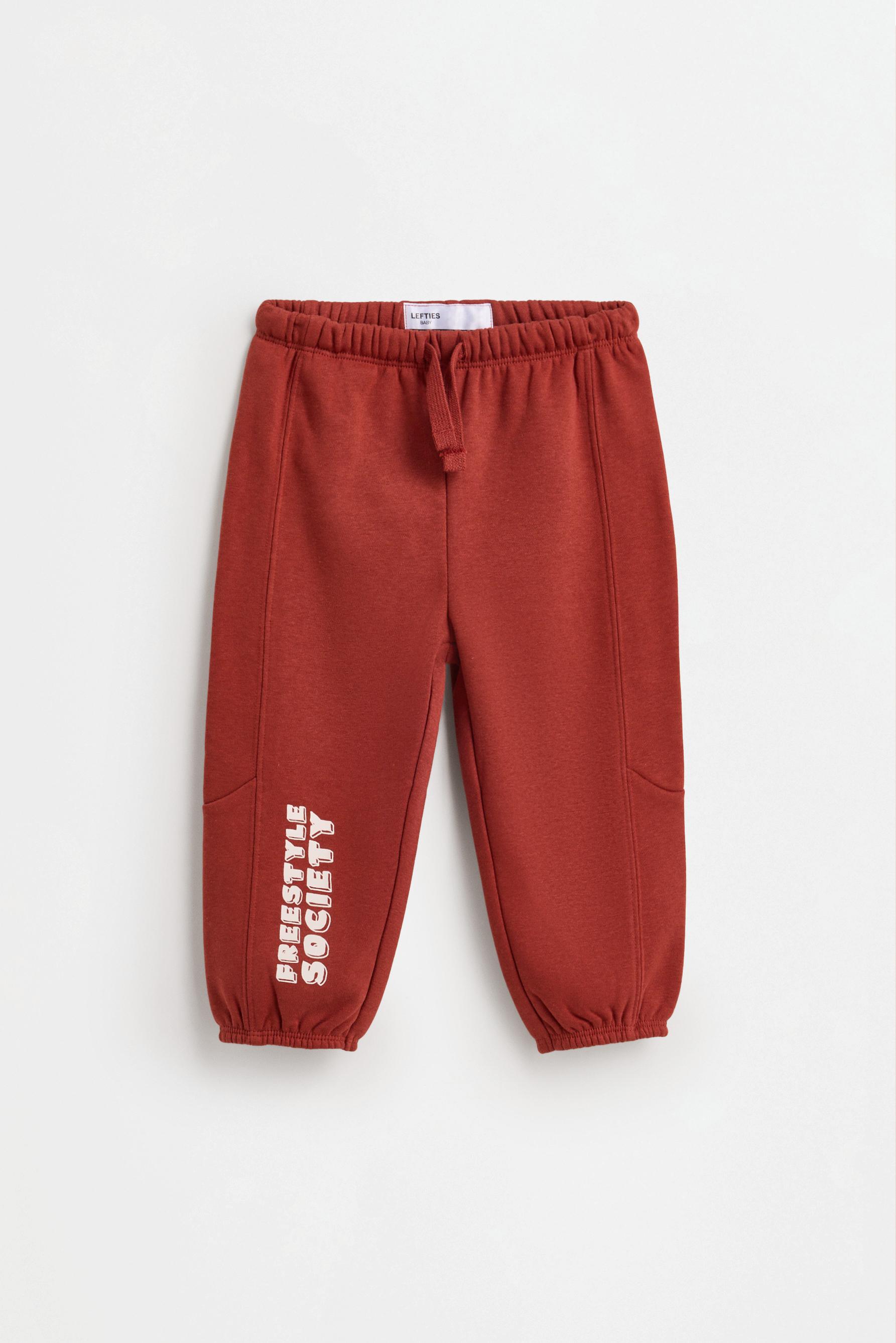 Plush sweatshirt and trousers co-ord — RUSSET