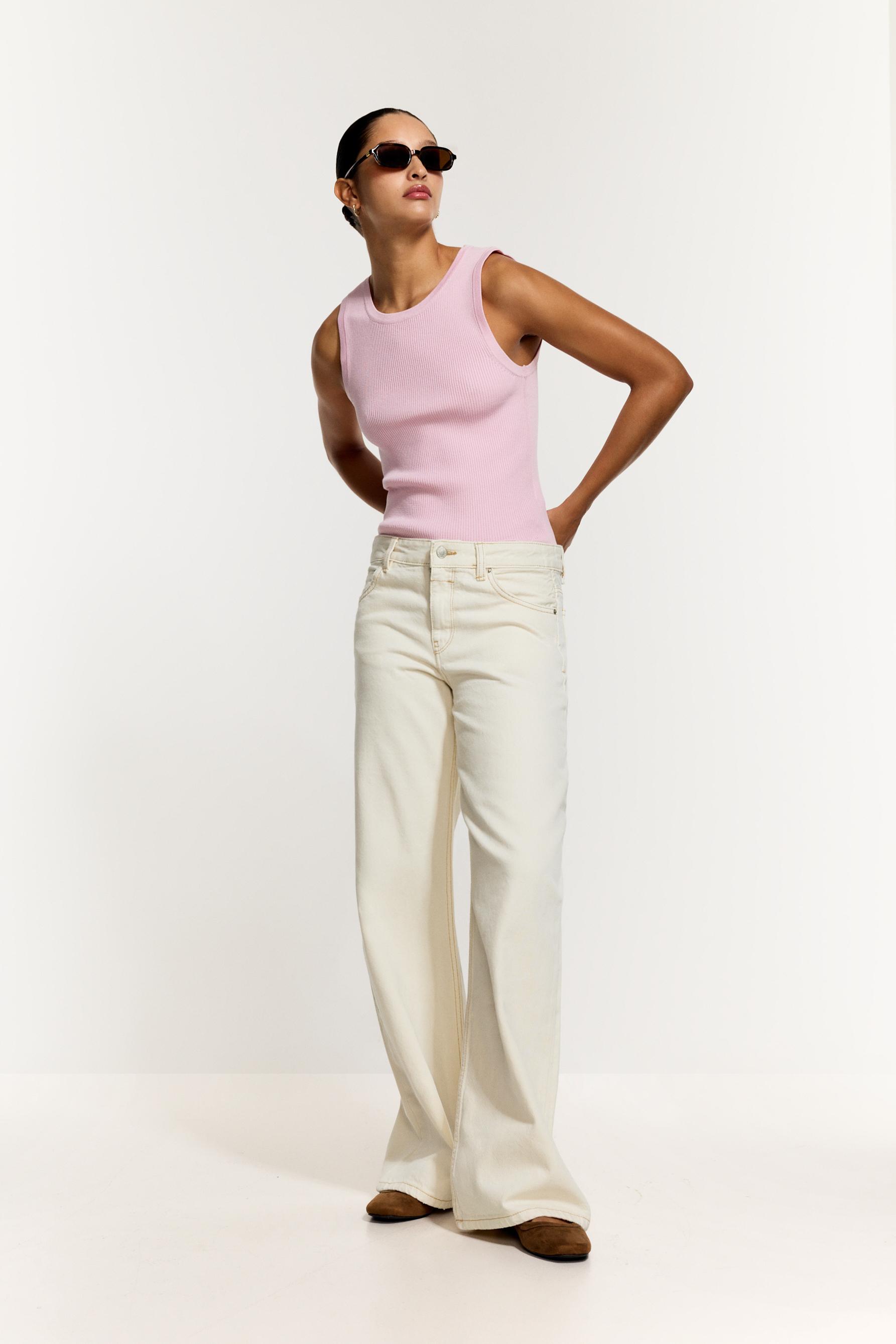 Jeans wide leg low waist