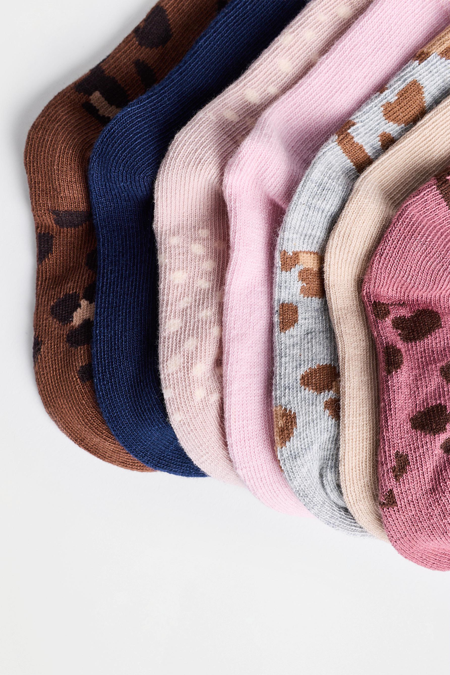 Long socks (7-pack) — LEOPARD PRINT