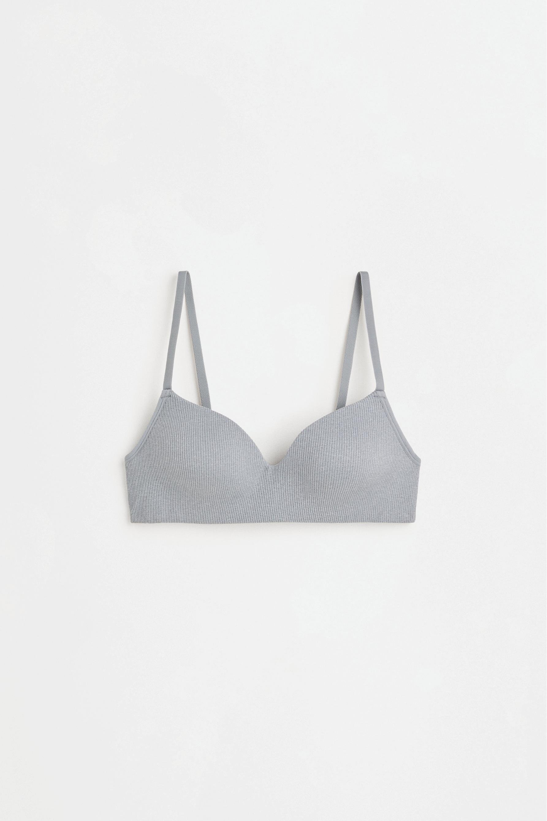 Seamless pre-shaped bra — GREY
