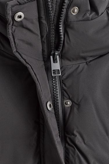 Hooded puffer jacket — BLACK 7