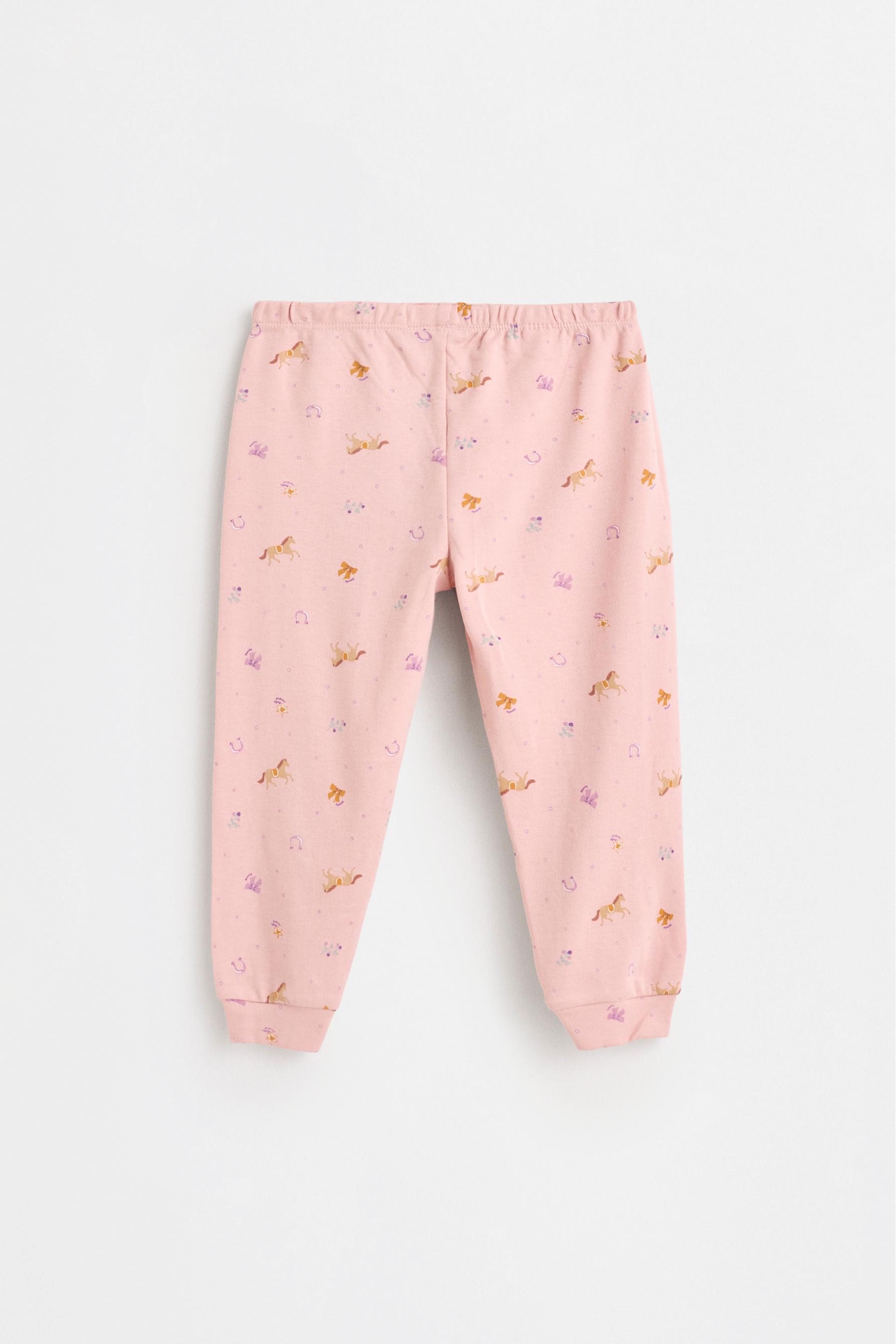 Printed interlock pyjamas — NEON PINK
