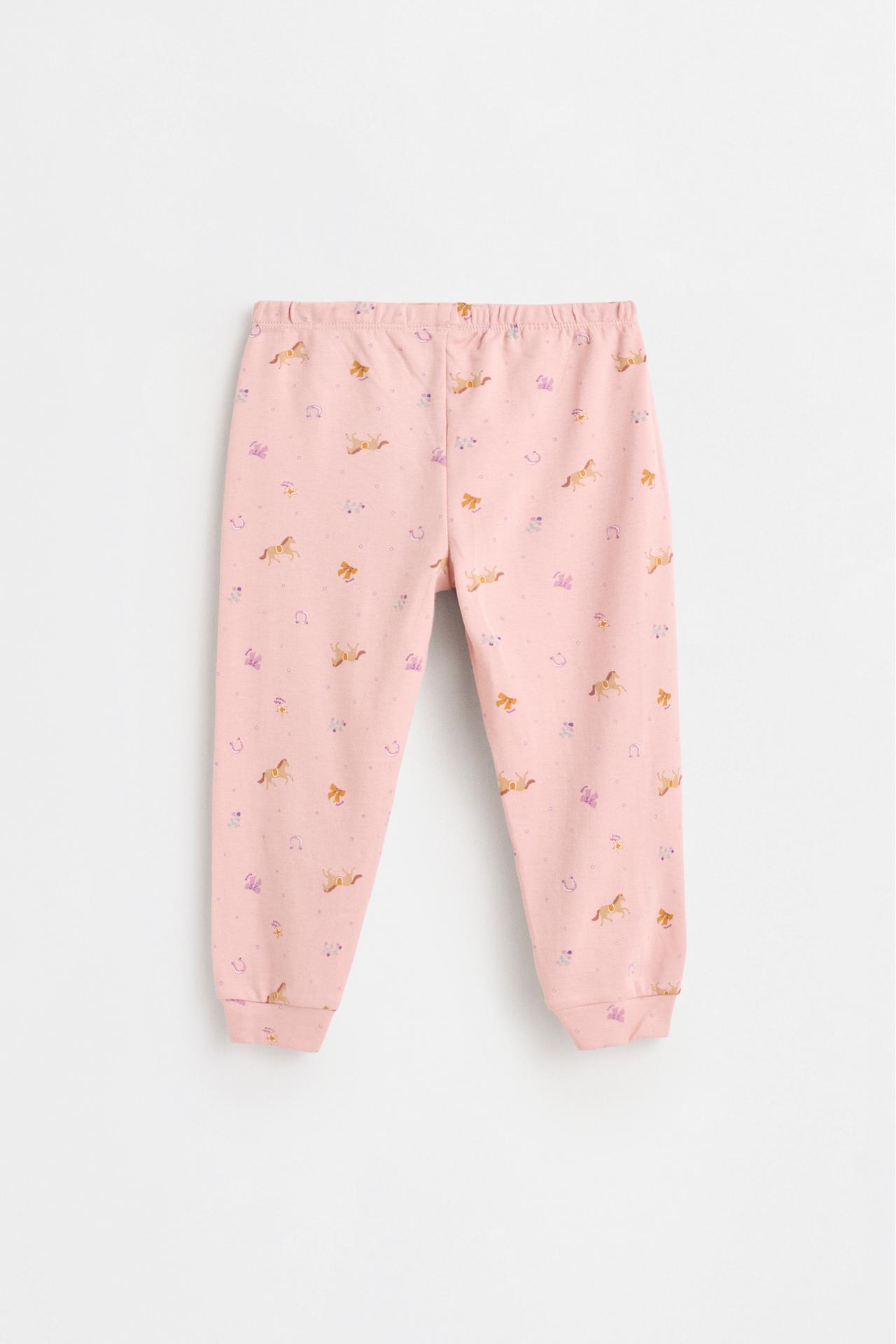 Printed interlock pyjamas — NEON PINK