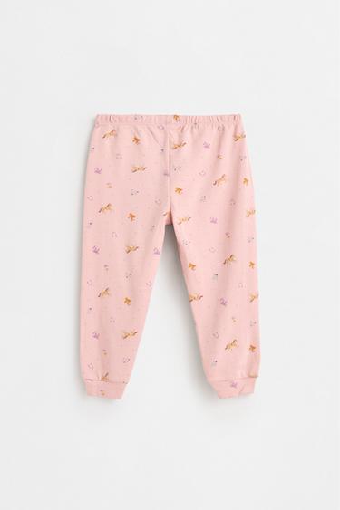 Printed interlock pyjamas — NEON PINK 5