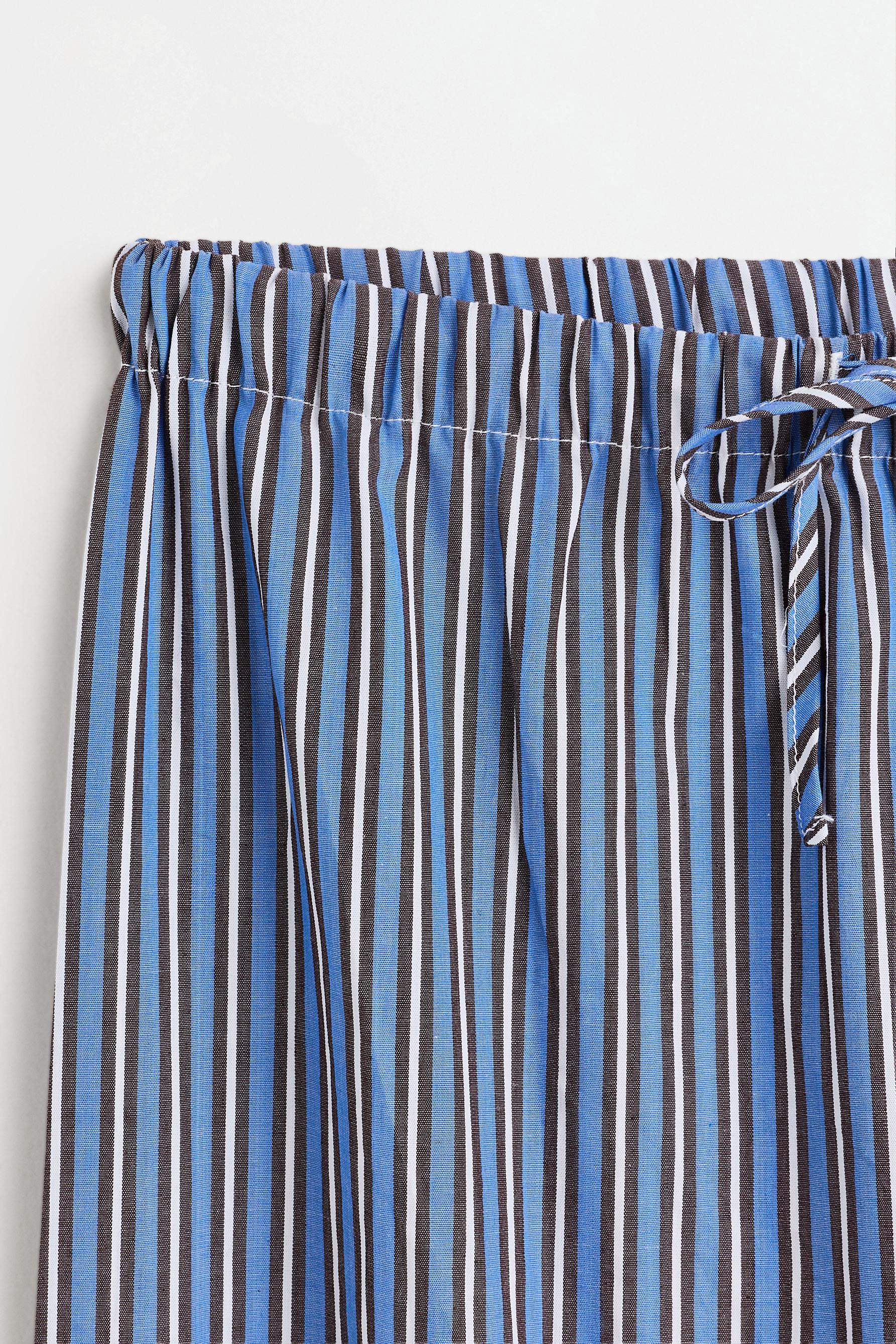 Striped pyjama bottoms — CHOCOLATE