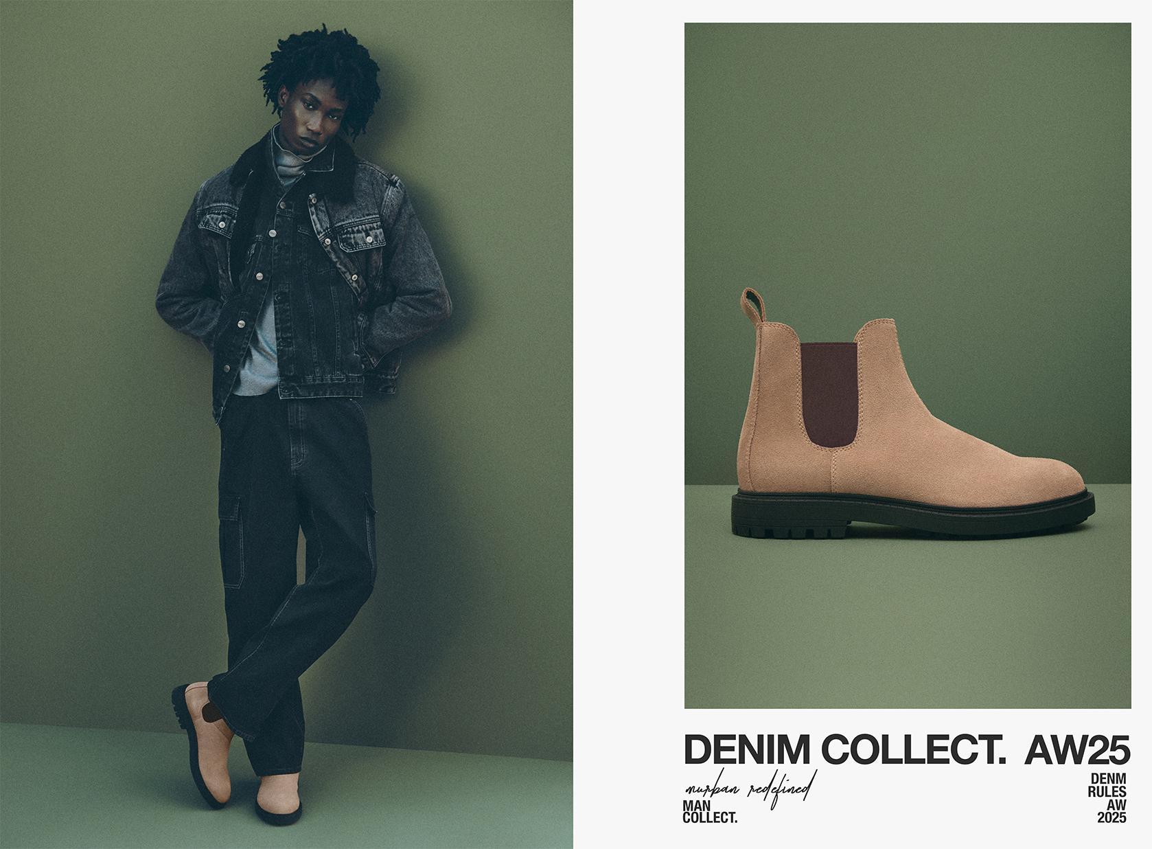 Leather Chelsea ankle boots — BEIGE
