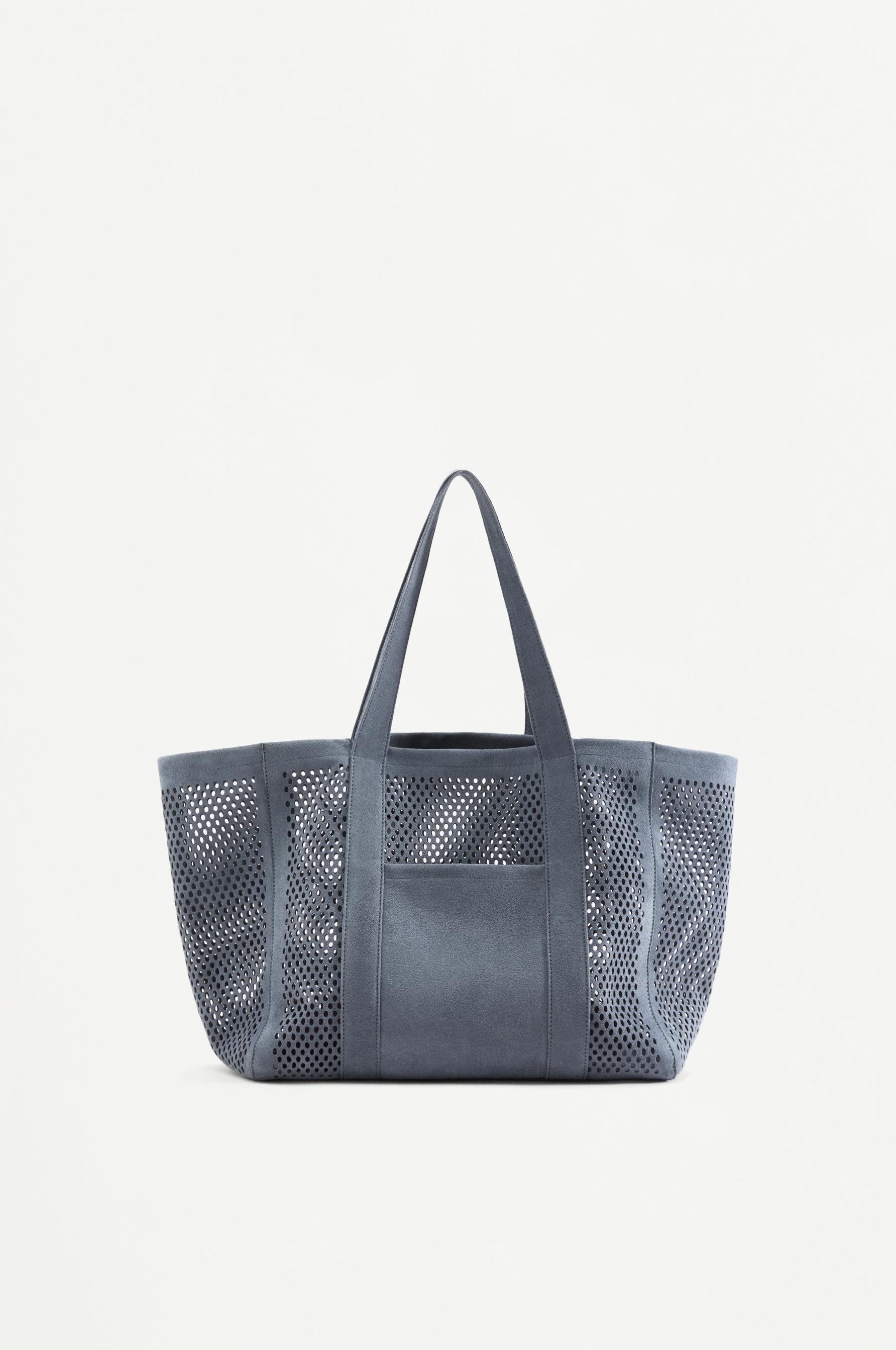 Openwork shopper bag — BLUE