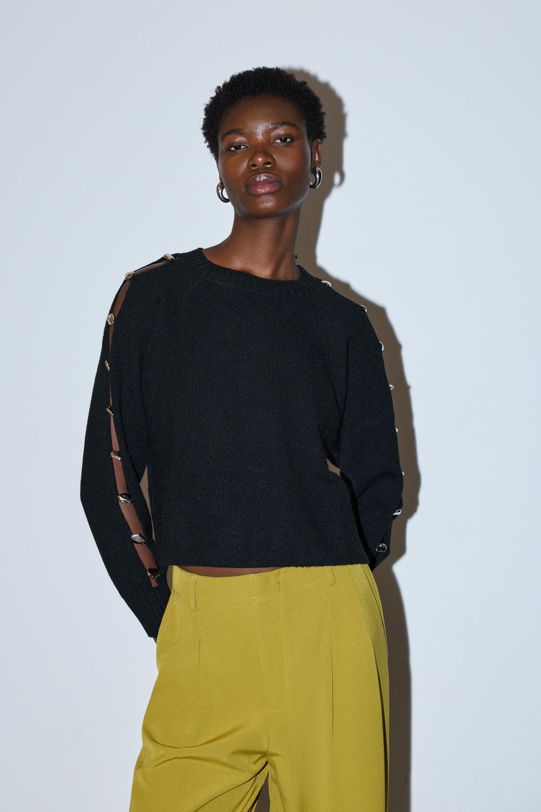 Jersey apliques metálicos