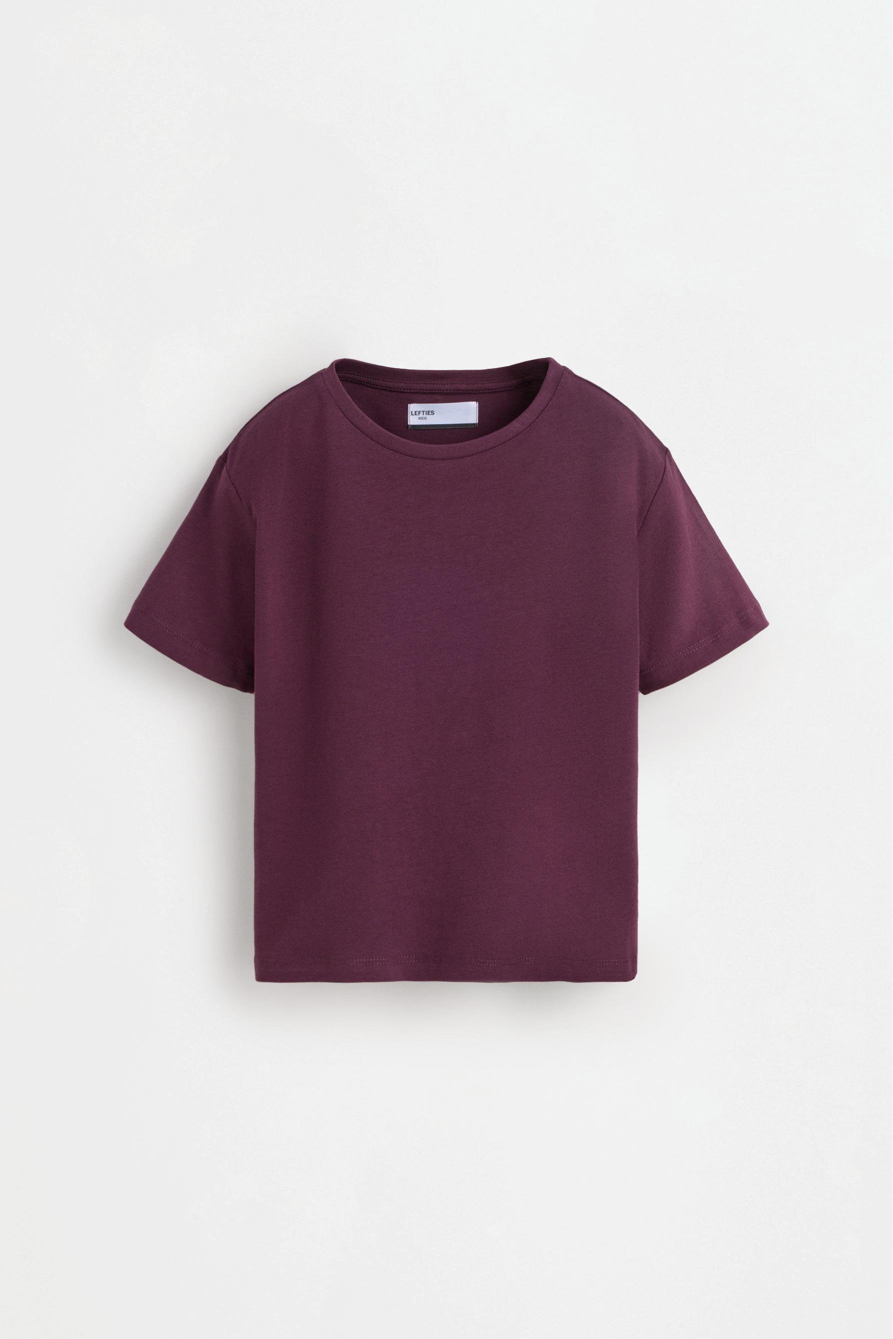 Pack of 4 plain T-shirts — MAUVE PINK