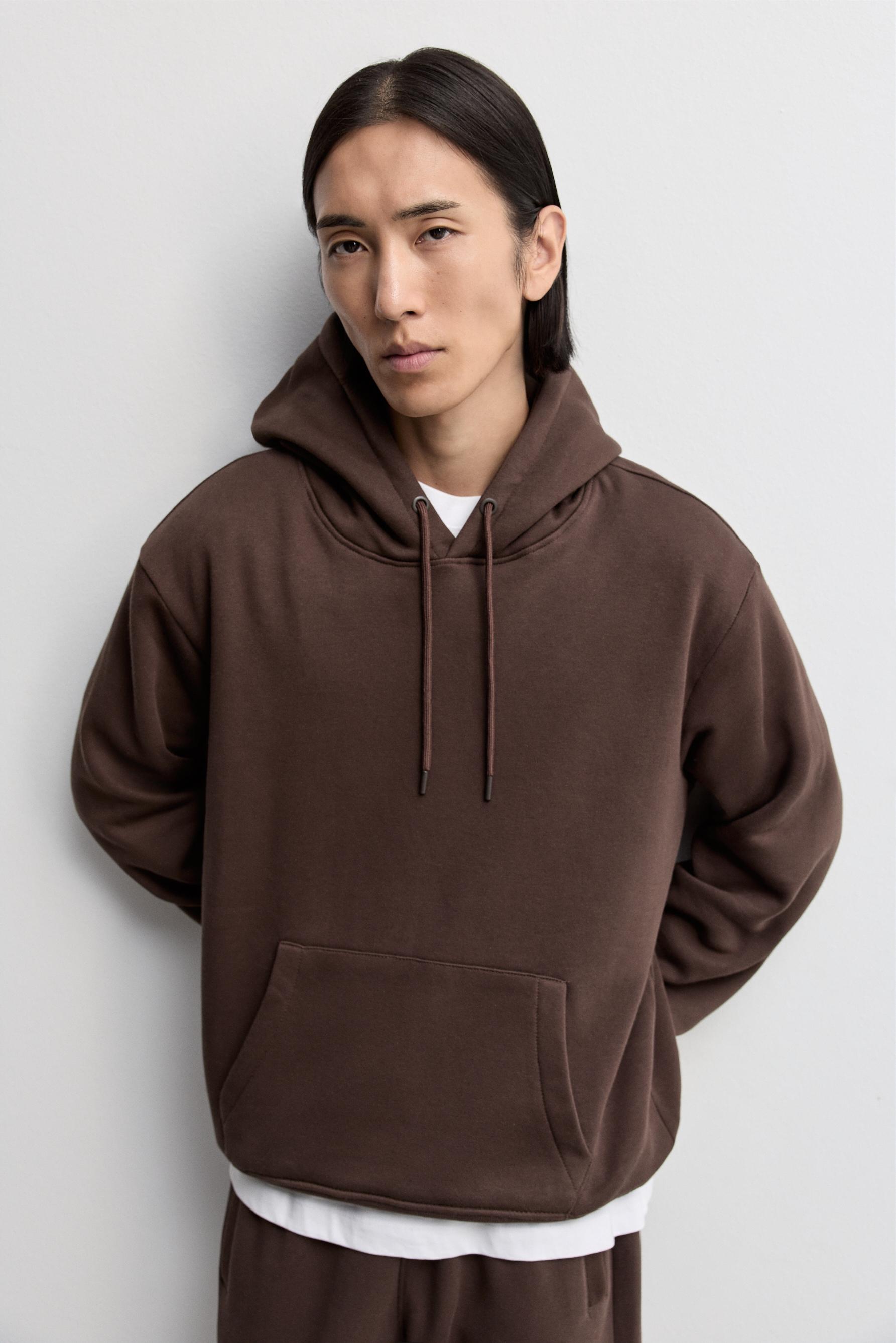 Basic hoodie — CHOCOLATE