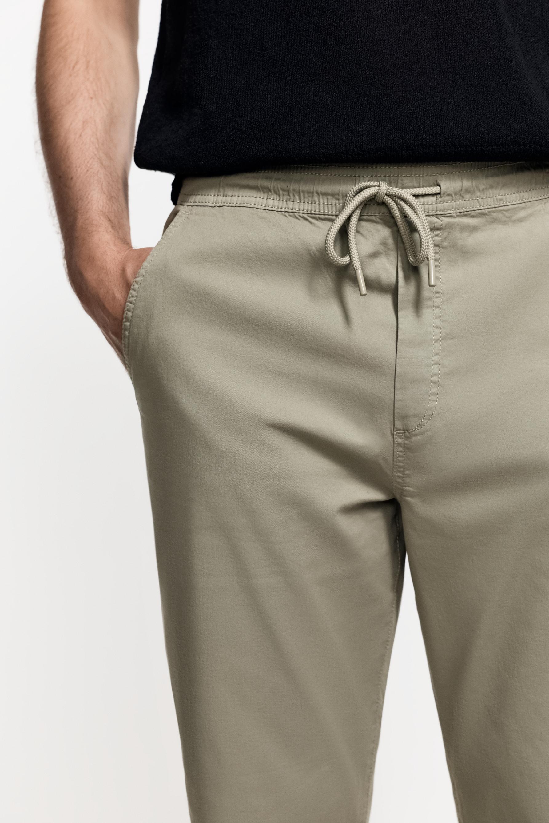 Slim fit jogger trousers — KHAKI