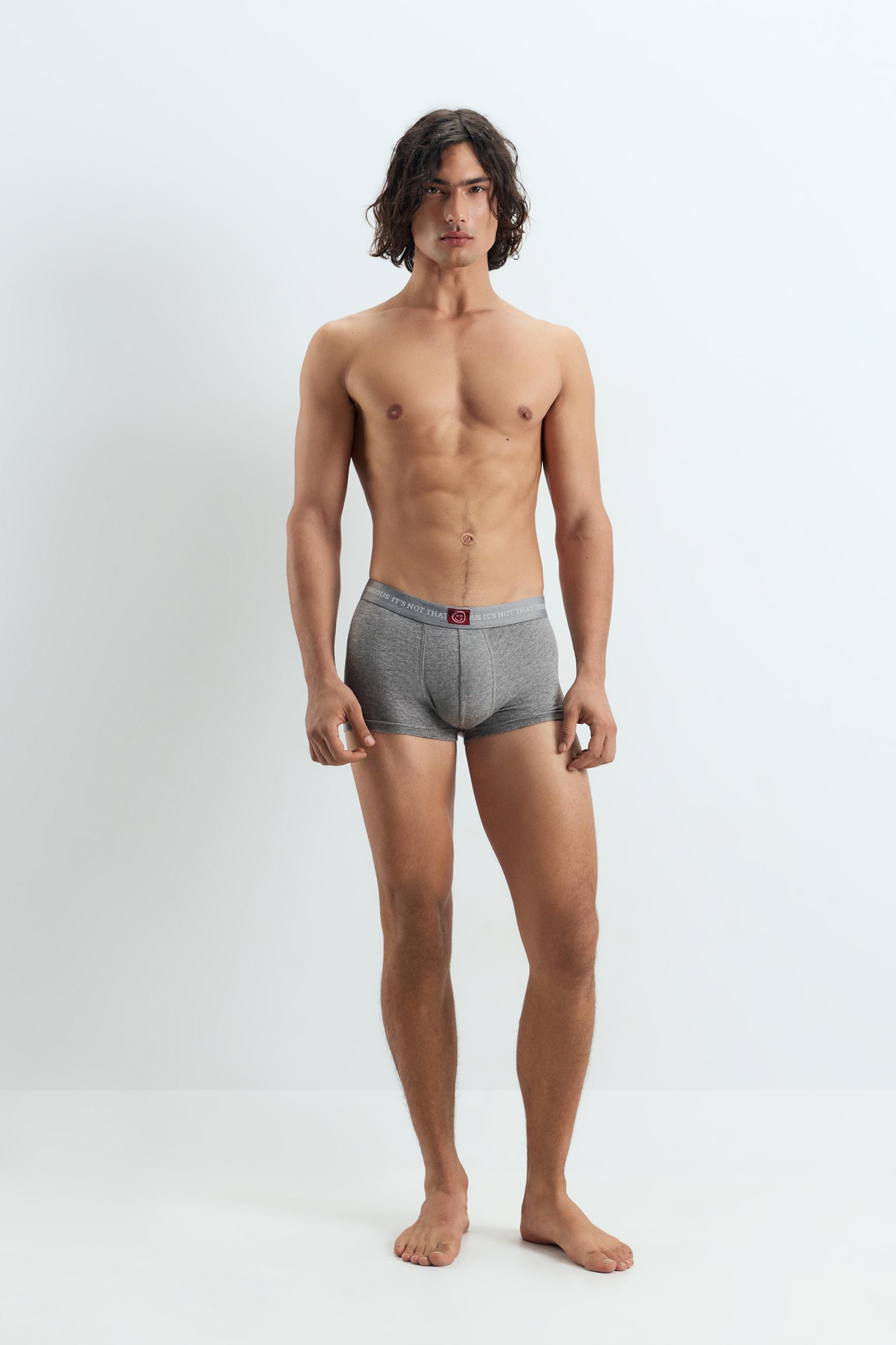 Pack de 5 calzoncillos texto