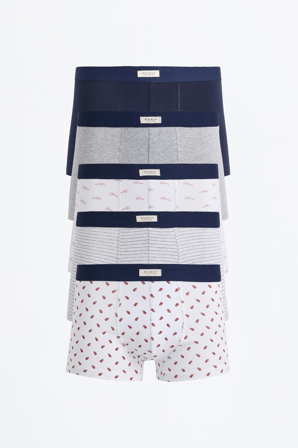 Pack of 5 contrast boxers