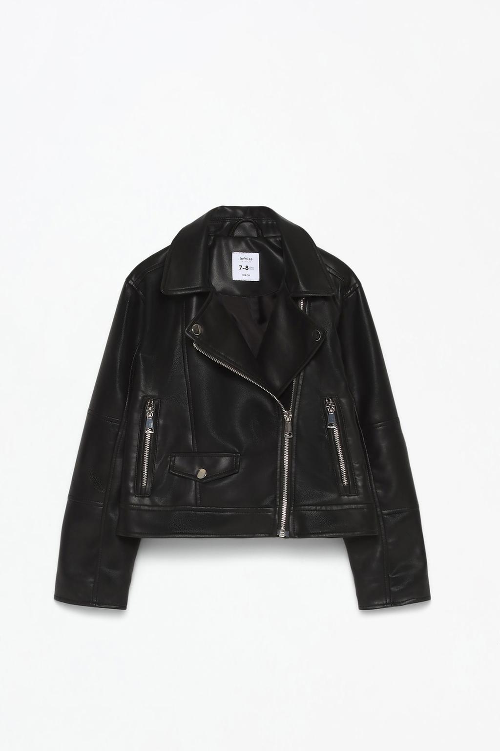 Faux leather jacket