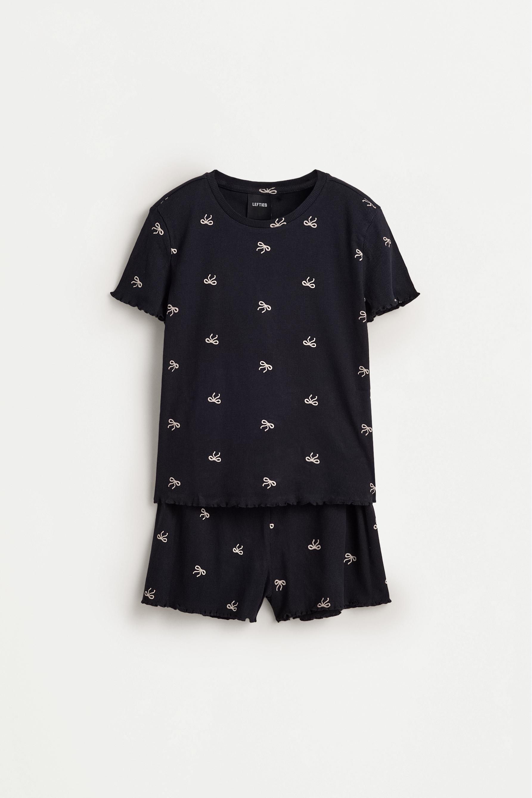 Short printed pyjamas — NAVY