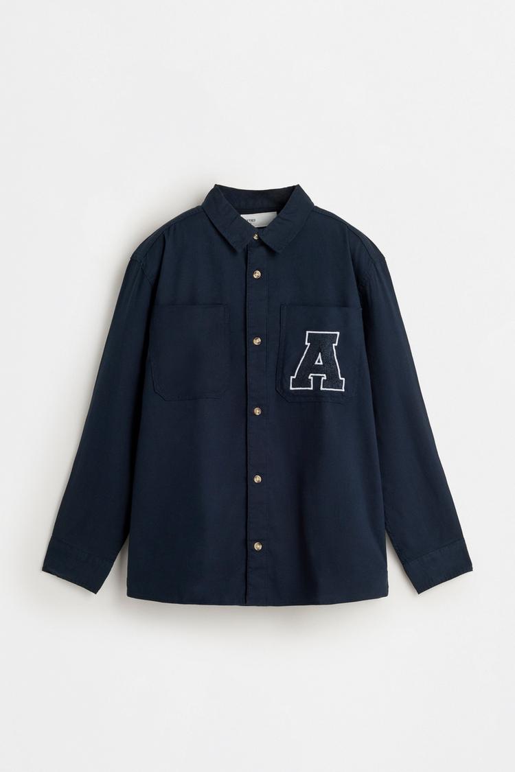 Shirt with patch — NAVY