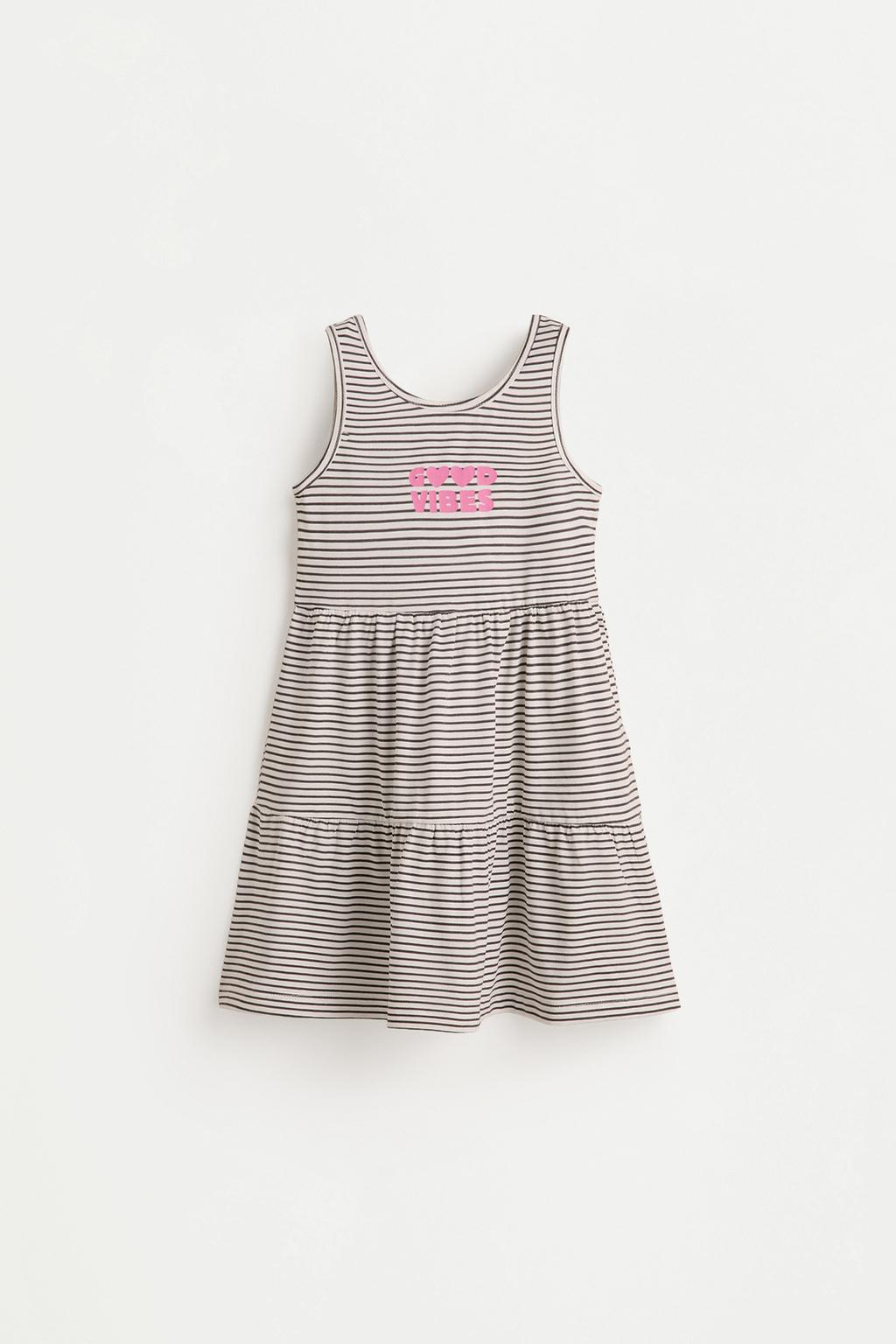Printed strappy dress – Lefties – صورة المنتج
