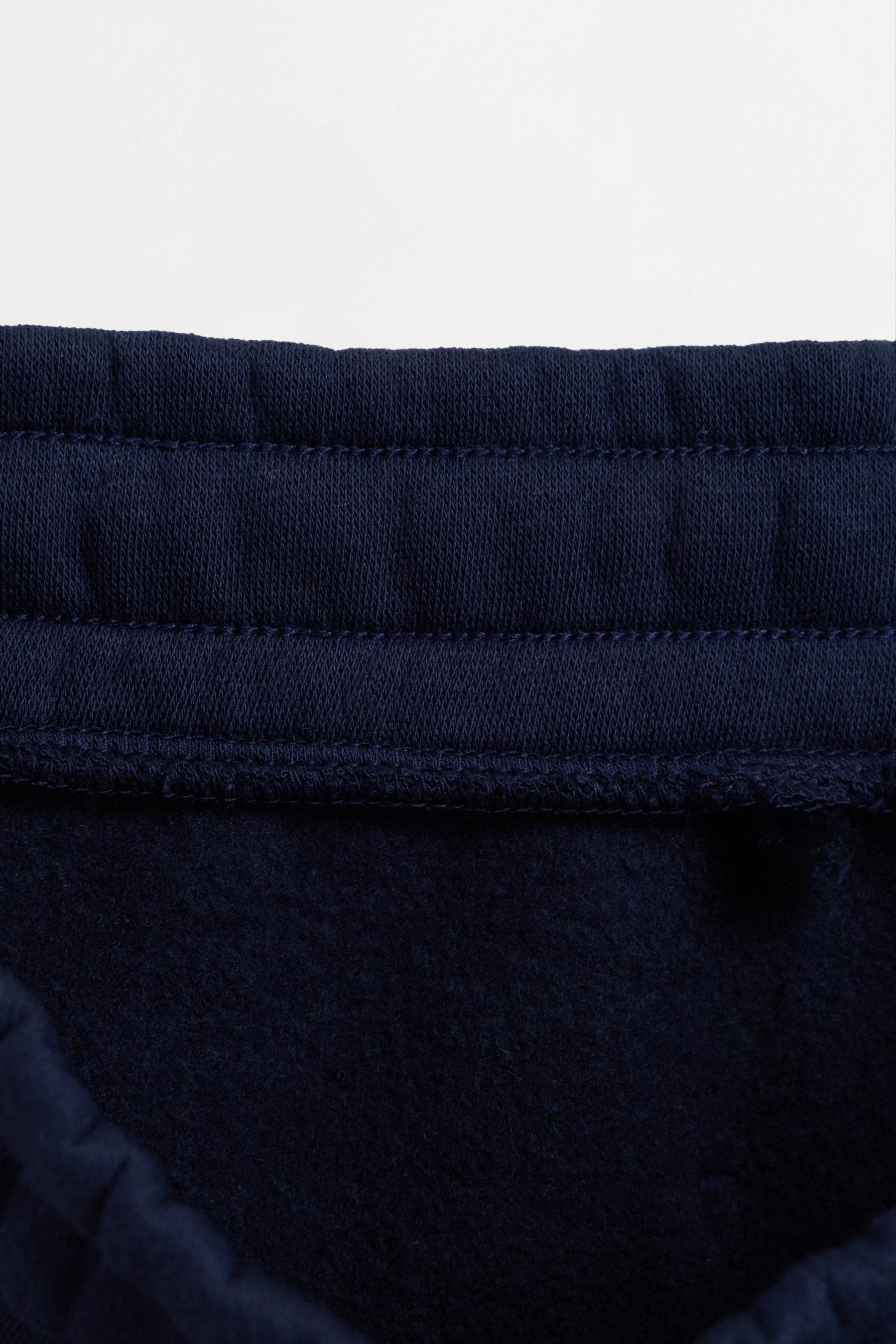 Ottoman plush joggers — NAVY