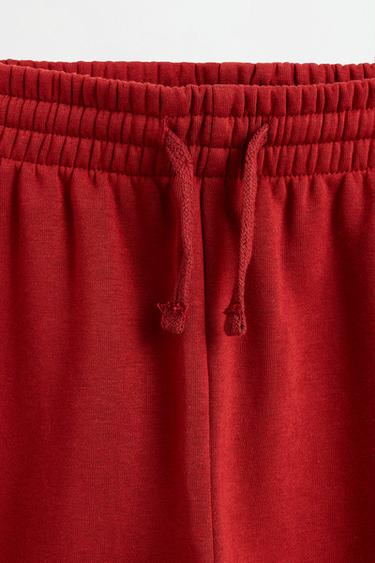 Pack of 4 plain plush trousers — DARK PINK 4