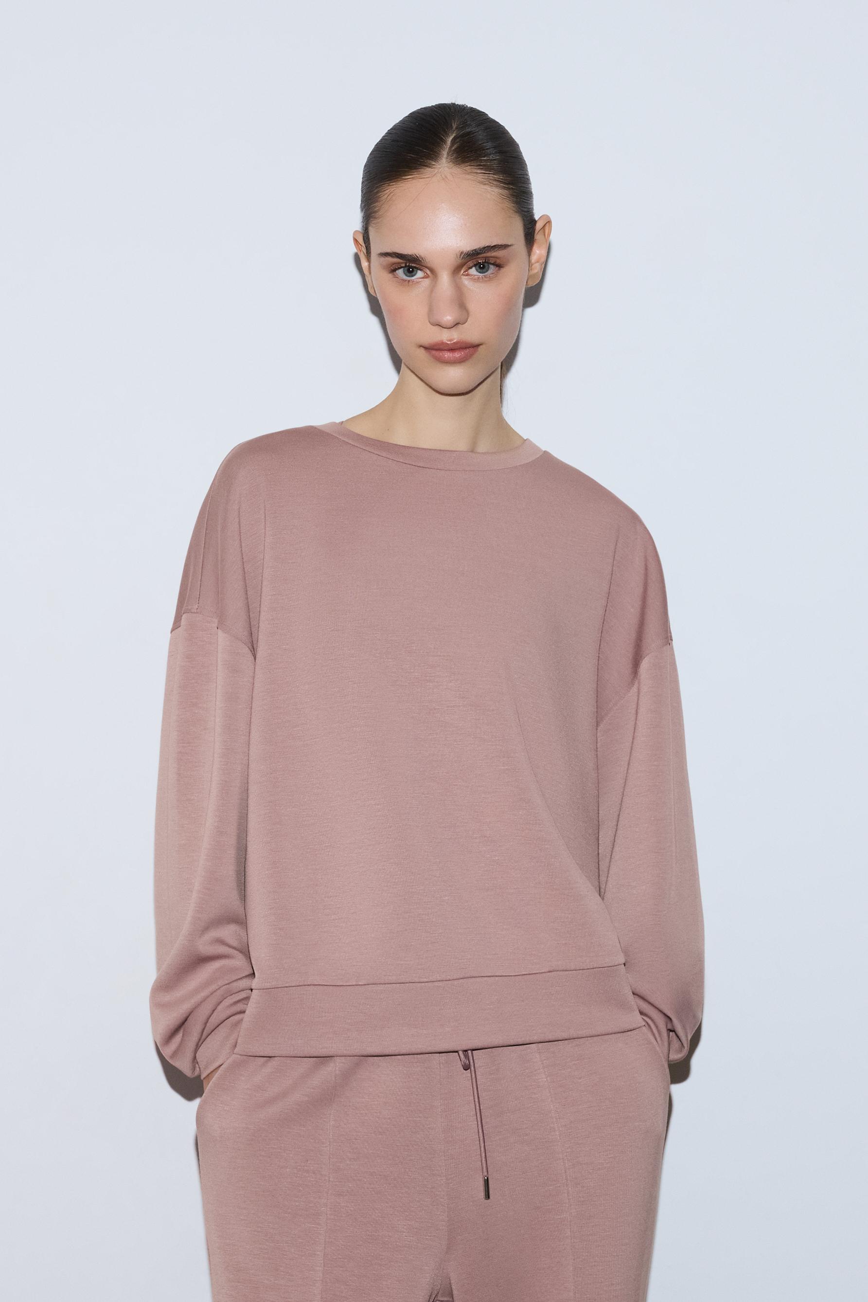 Sudadera felpa fluida