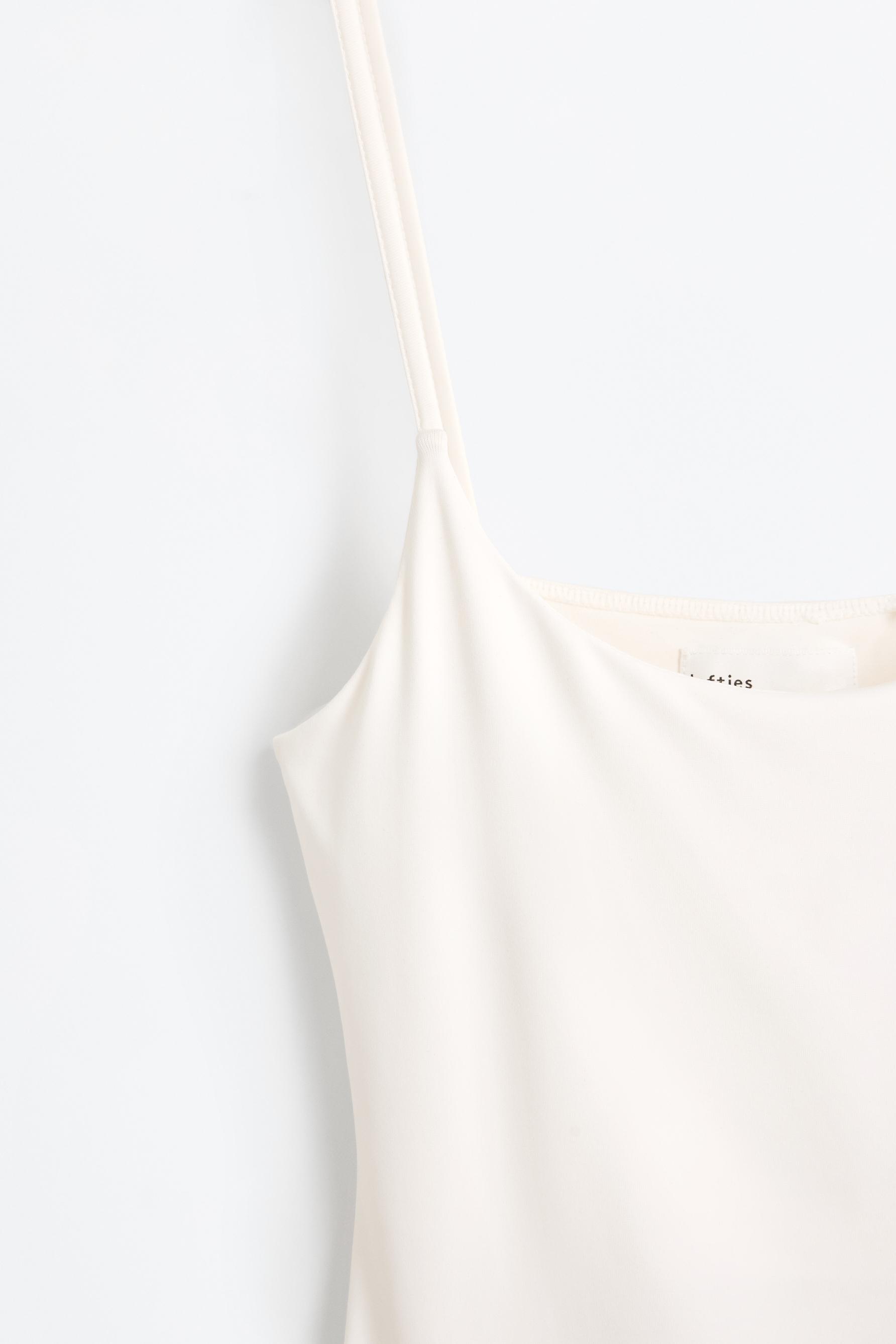 Polyamide Strappy Top — WHITE