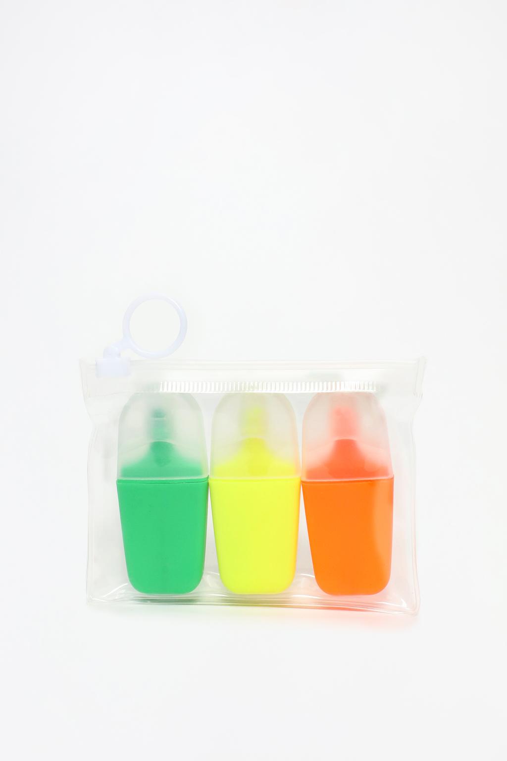 Pack of 3 small highlighters