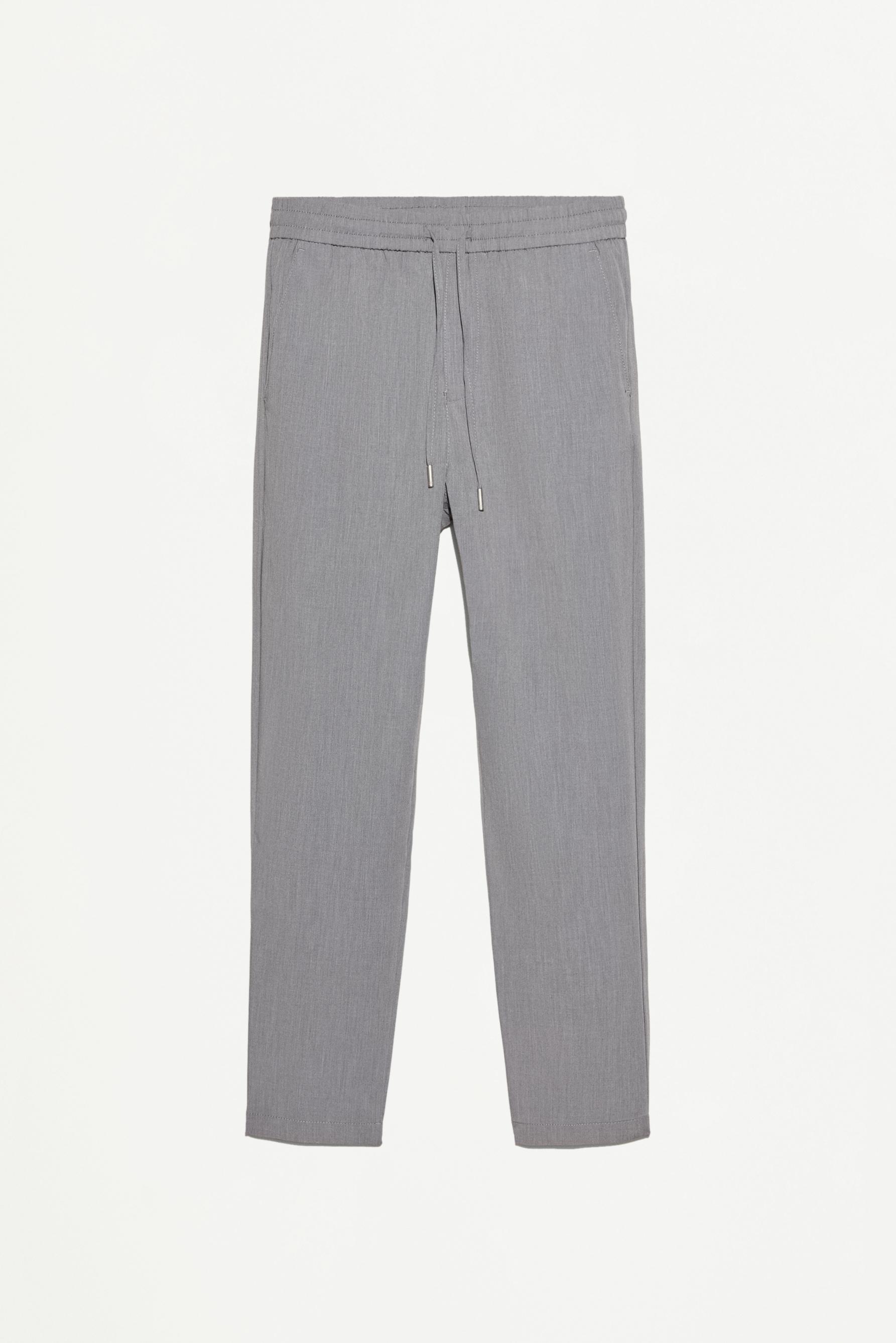 Tailored jogger trousers — GREY MARL