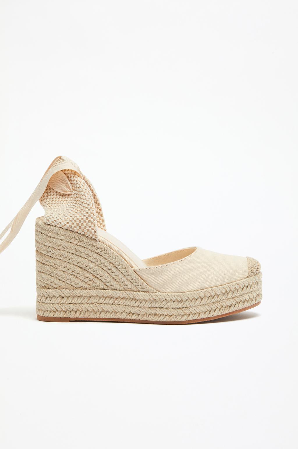 Platform dolgu topuk espadril