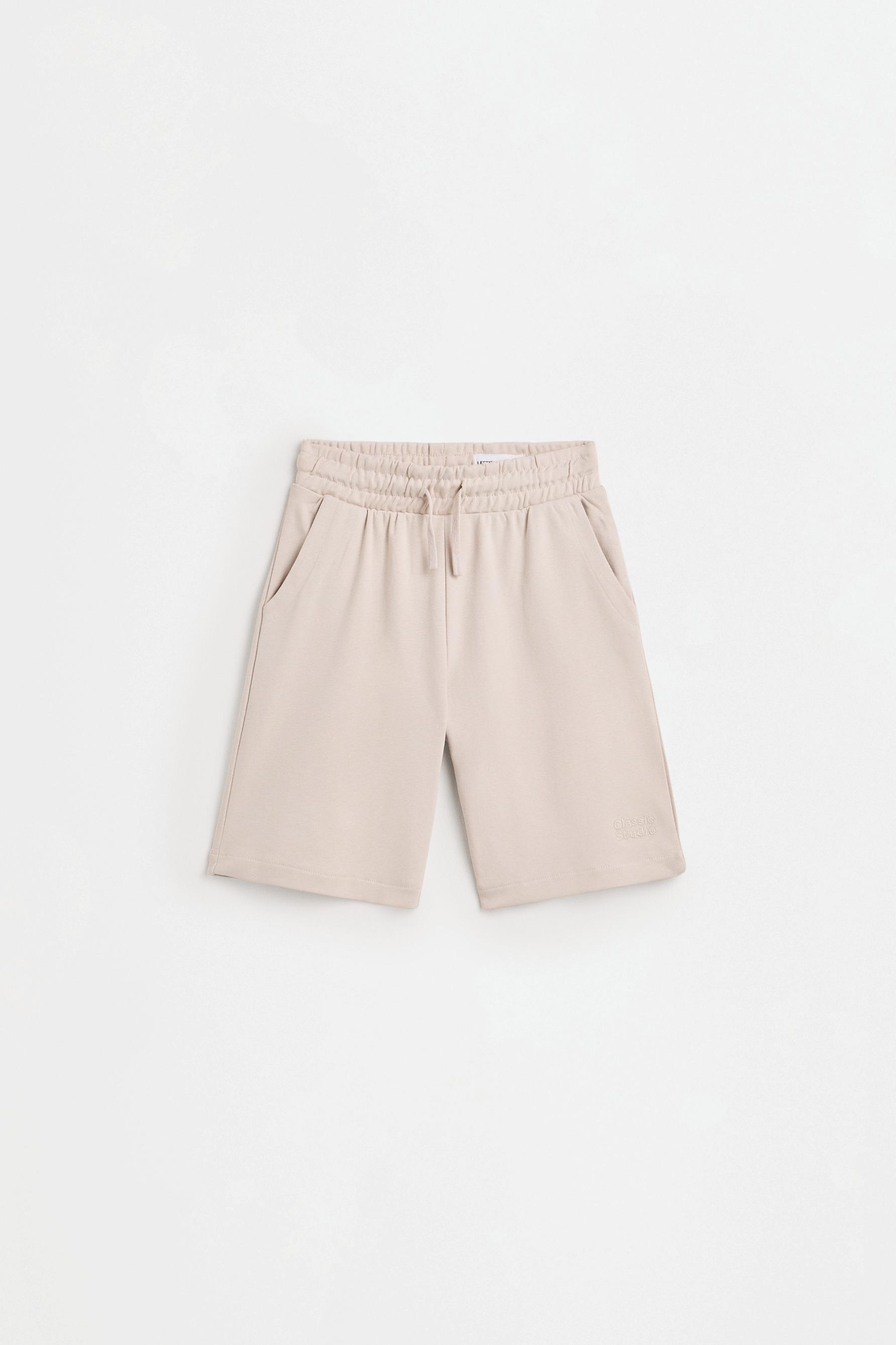 Interlock jogger Bermuda shorts — ECRU