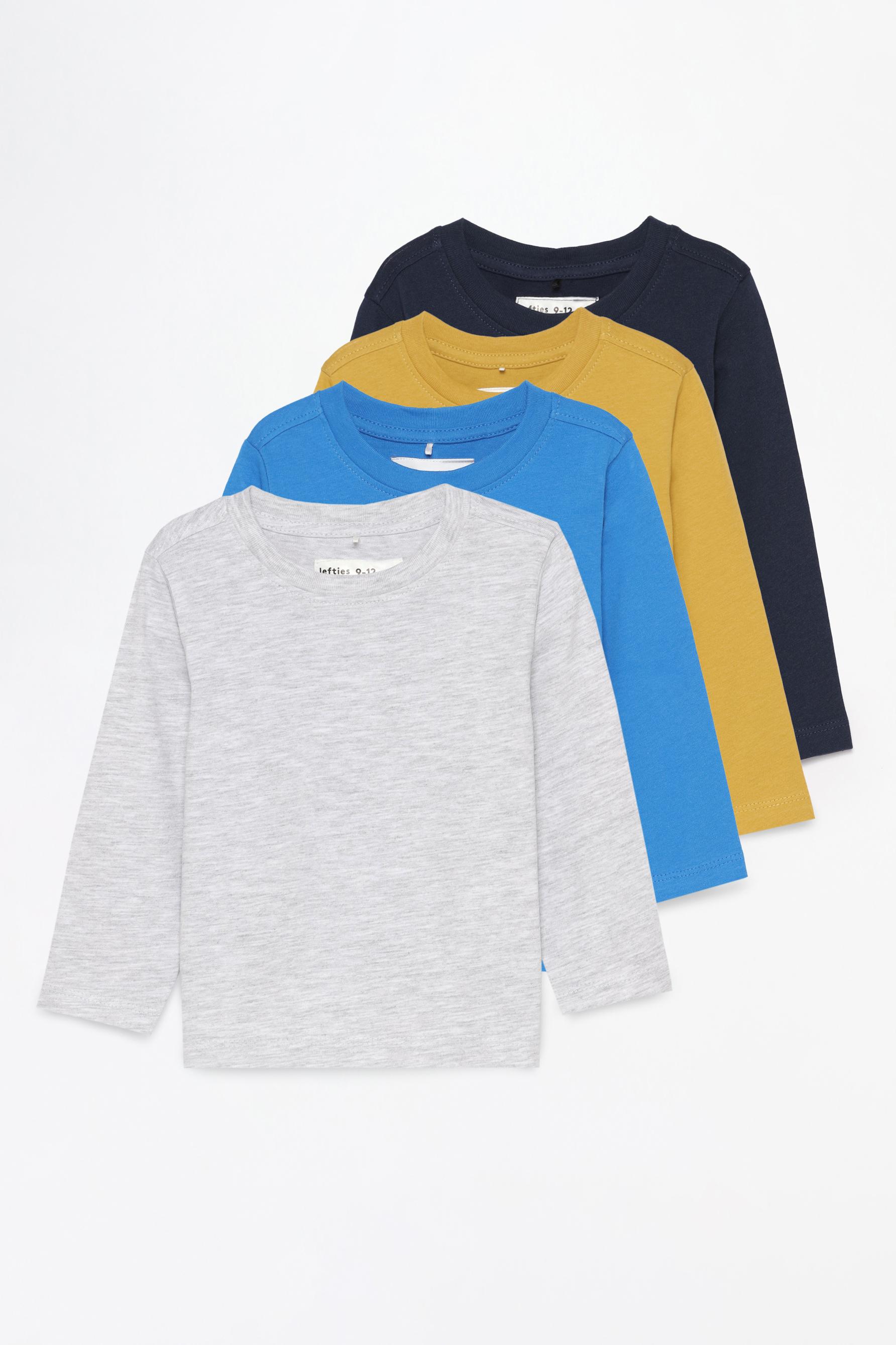 Pack de 4 playeras básicas de manga larga - Playeras - ROPA - Bebé Niña ...