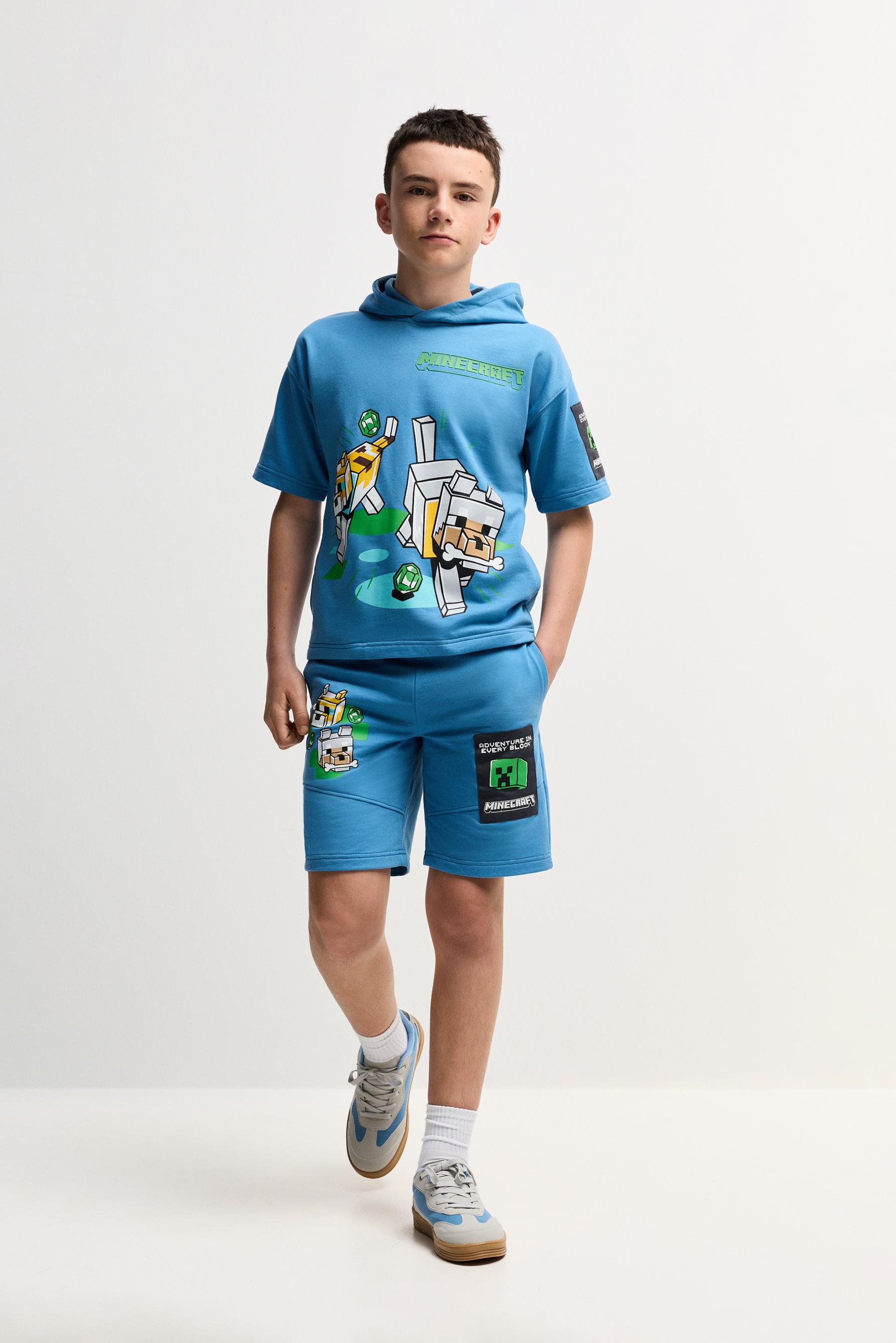 Camiseta Minecraft con capucha