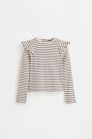 Ribbed Ruffle T-shirt — HIELO 1