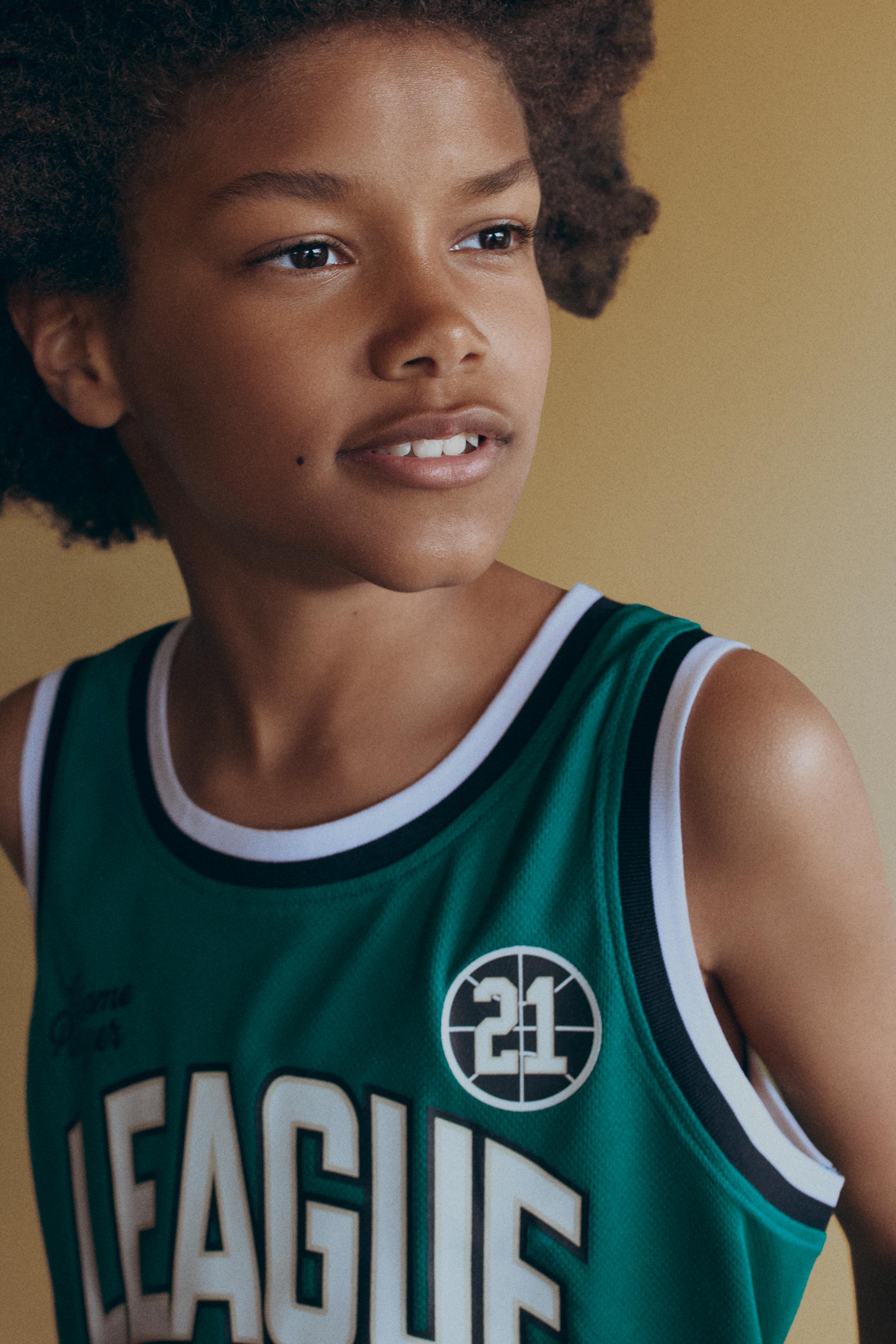 Basketball tank top and shorts set — GREEN