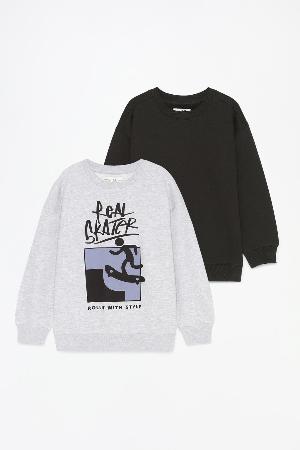 Pack of 2 contrast sweatshirts