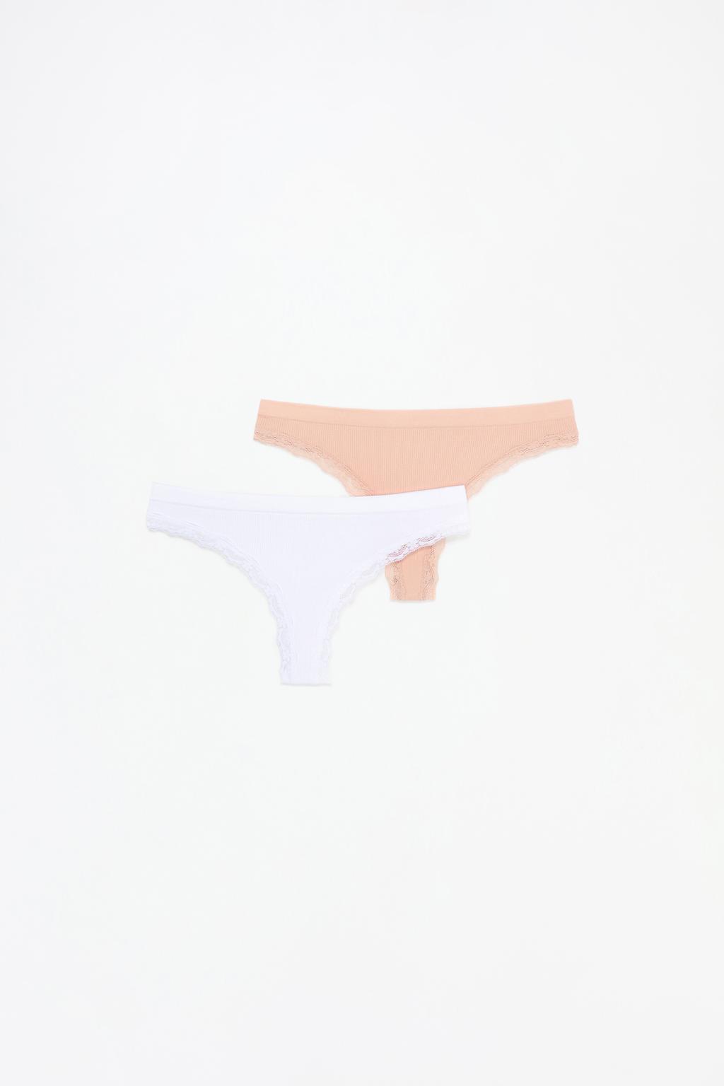 2-pack of seamless thongs