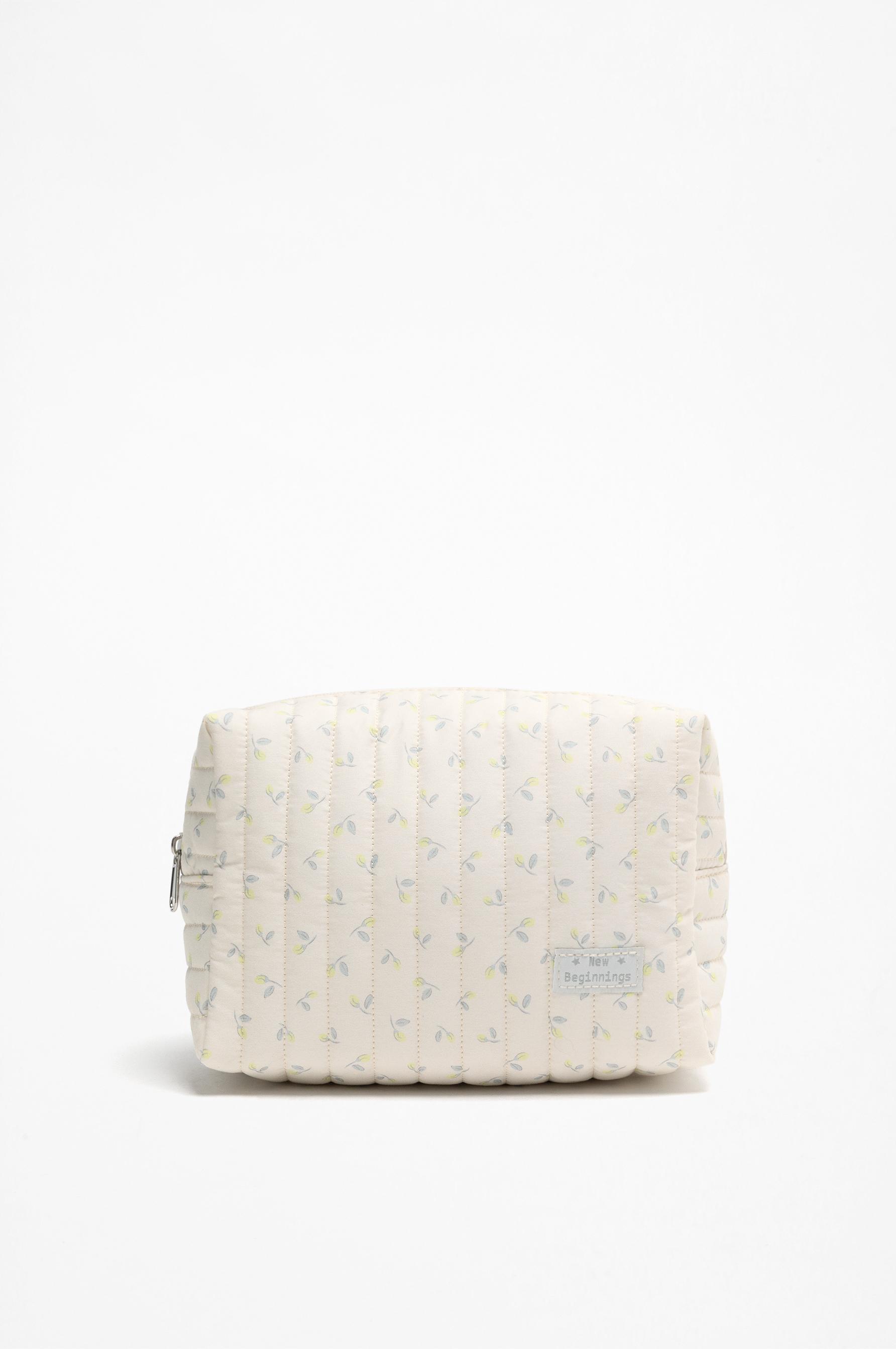 Neceser acolchado flores maternidad