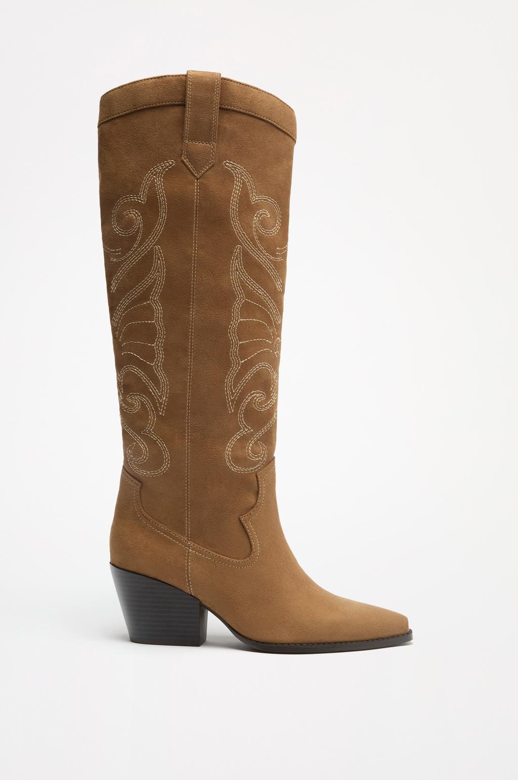 Knee-high cowboy boots