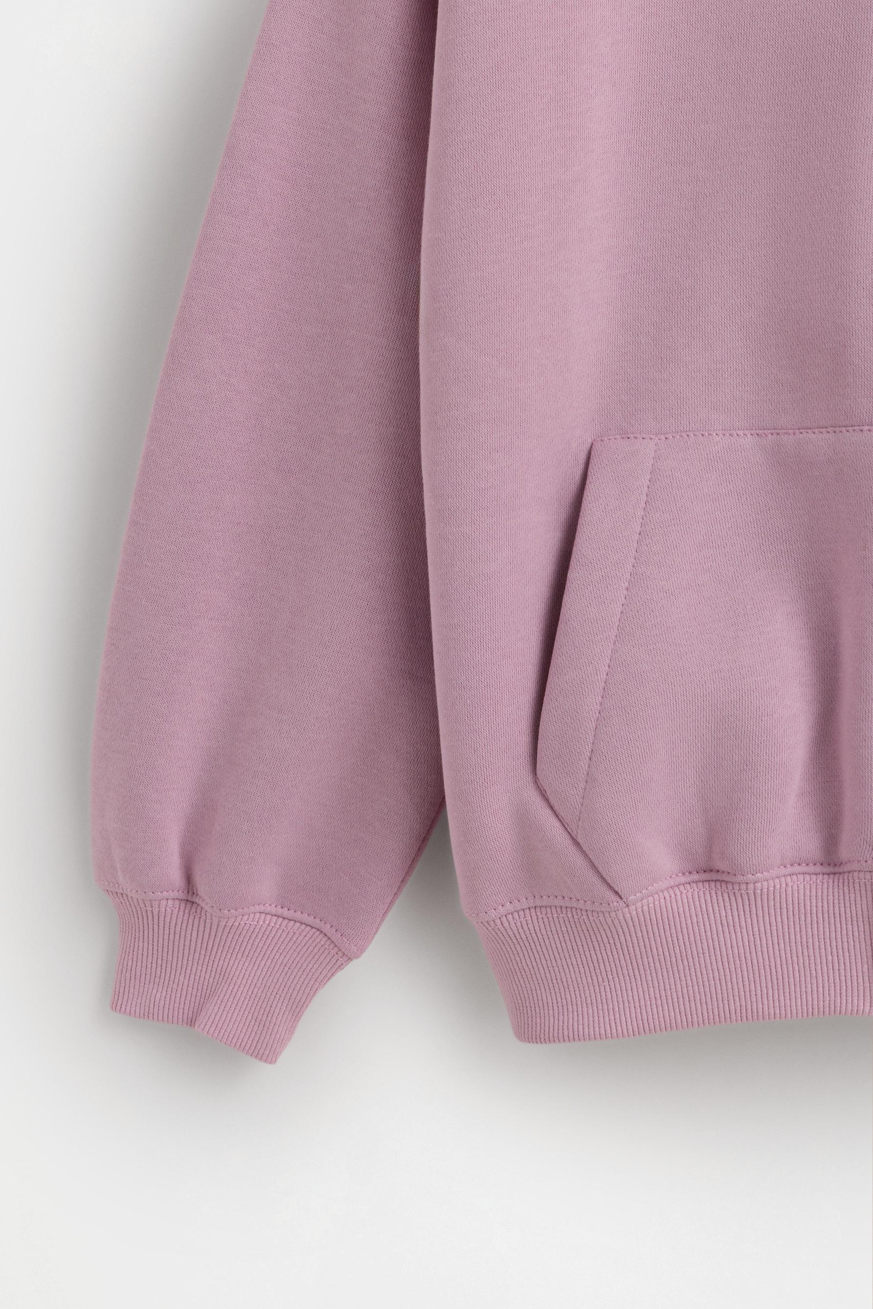 Zip-up hoodie — PALE MAUVE