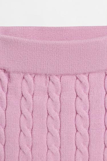 Knit polo and skirt set — PALE PINK 5