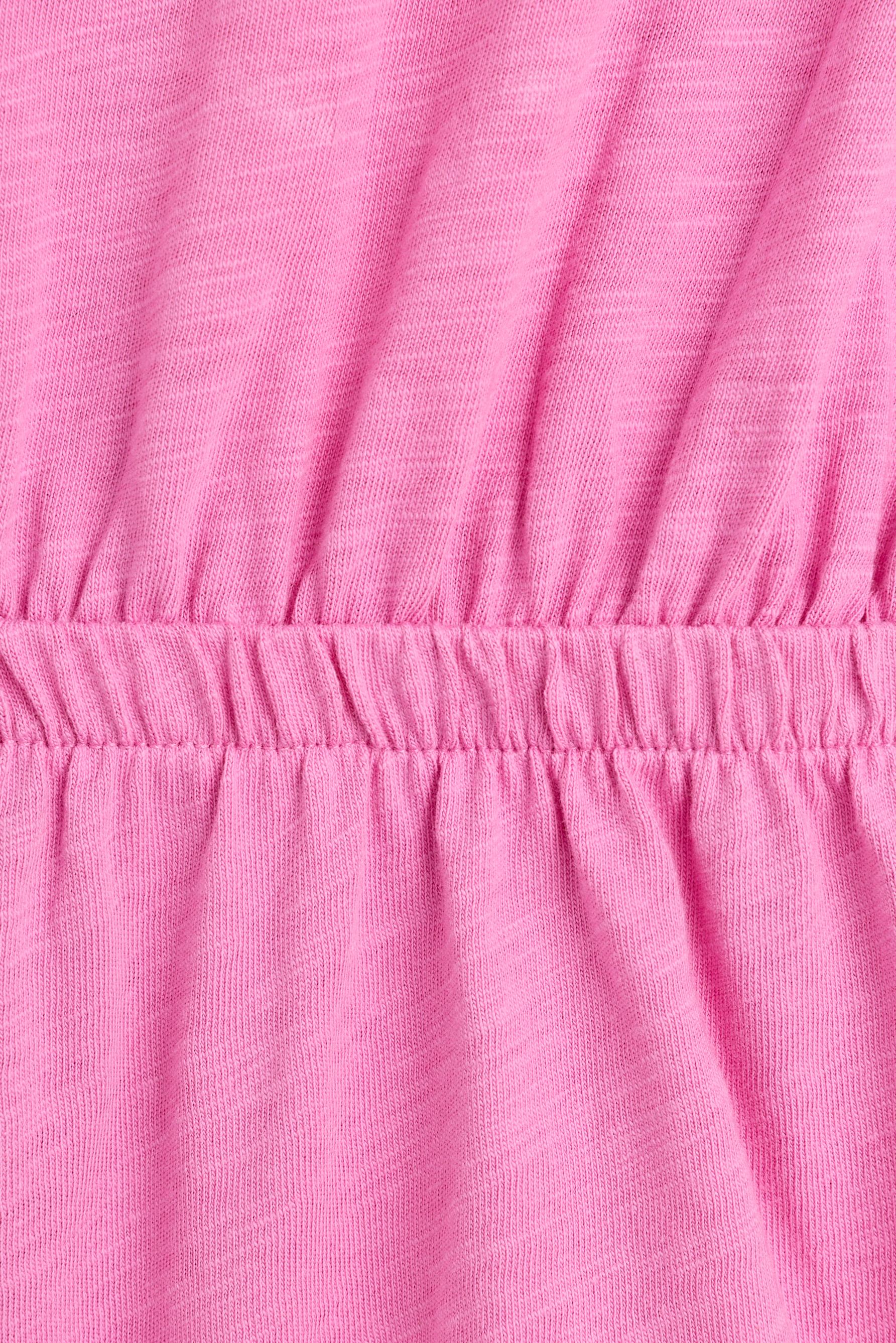 Plain short playsuit — BUBBLEGUM PINK