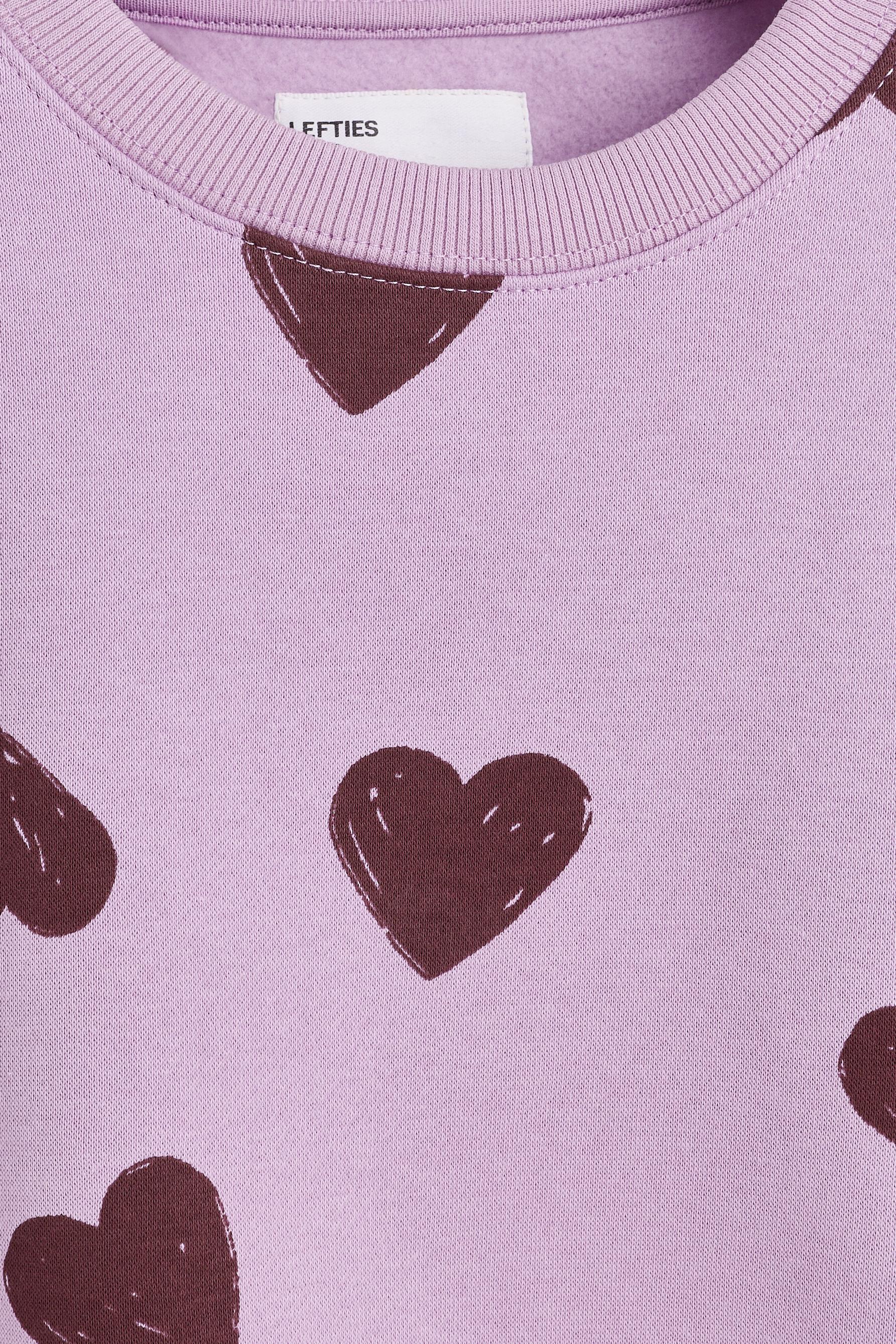Printed sweatshirt — MAUVE PINK