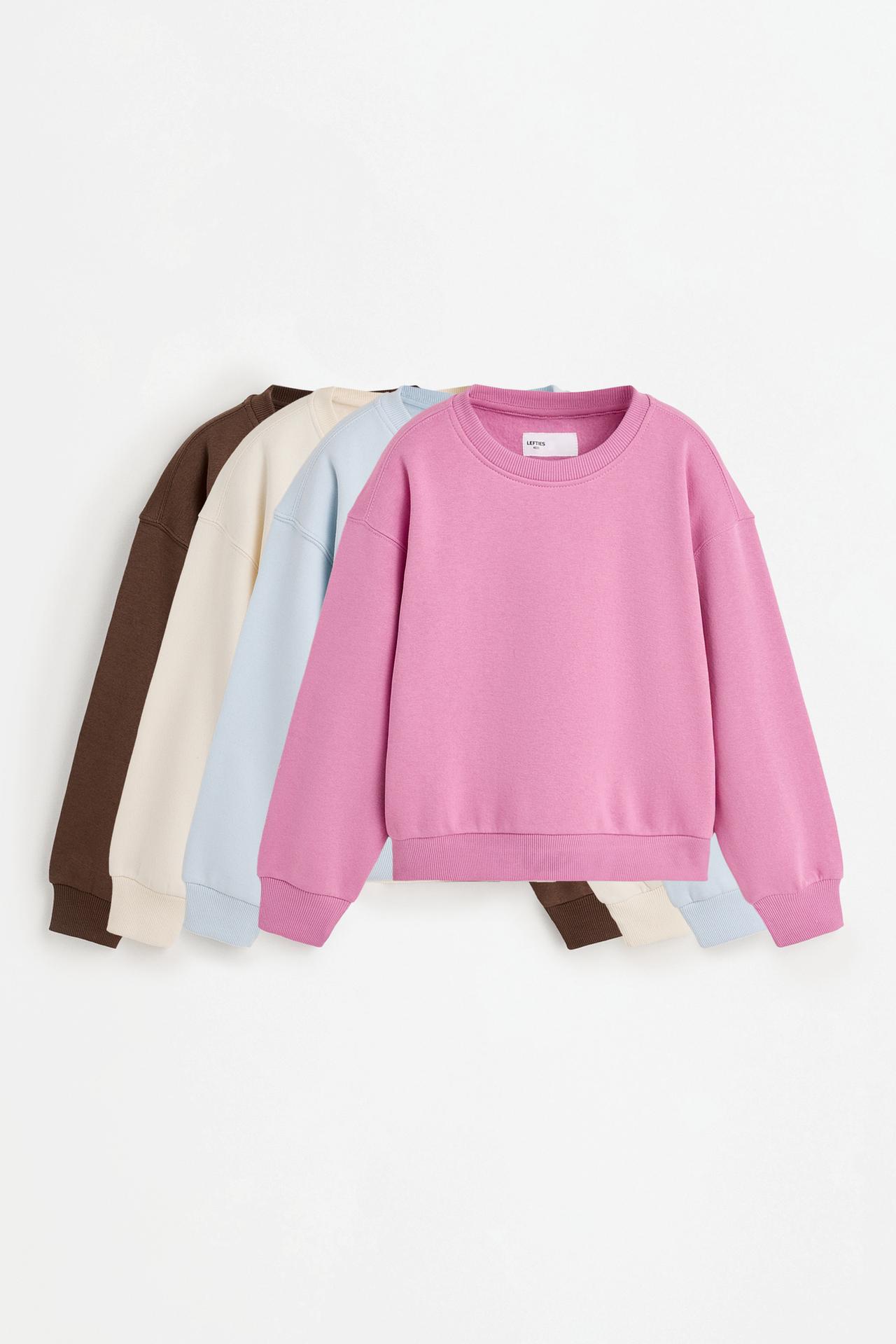 Pack of 4 plain sweatshirts — STRAWBERRY