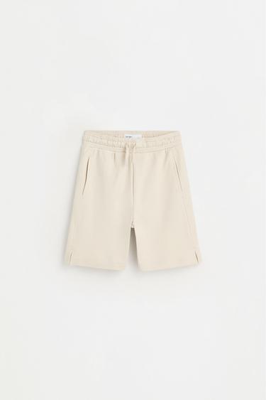 Interlock Bermuda shorts — ECRU 1