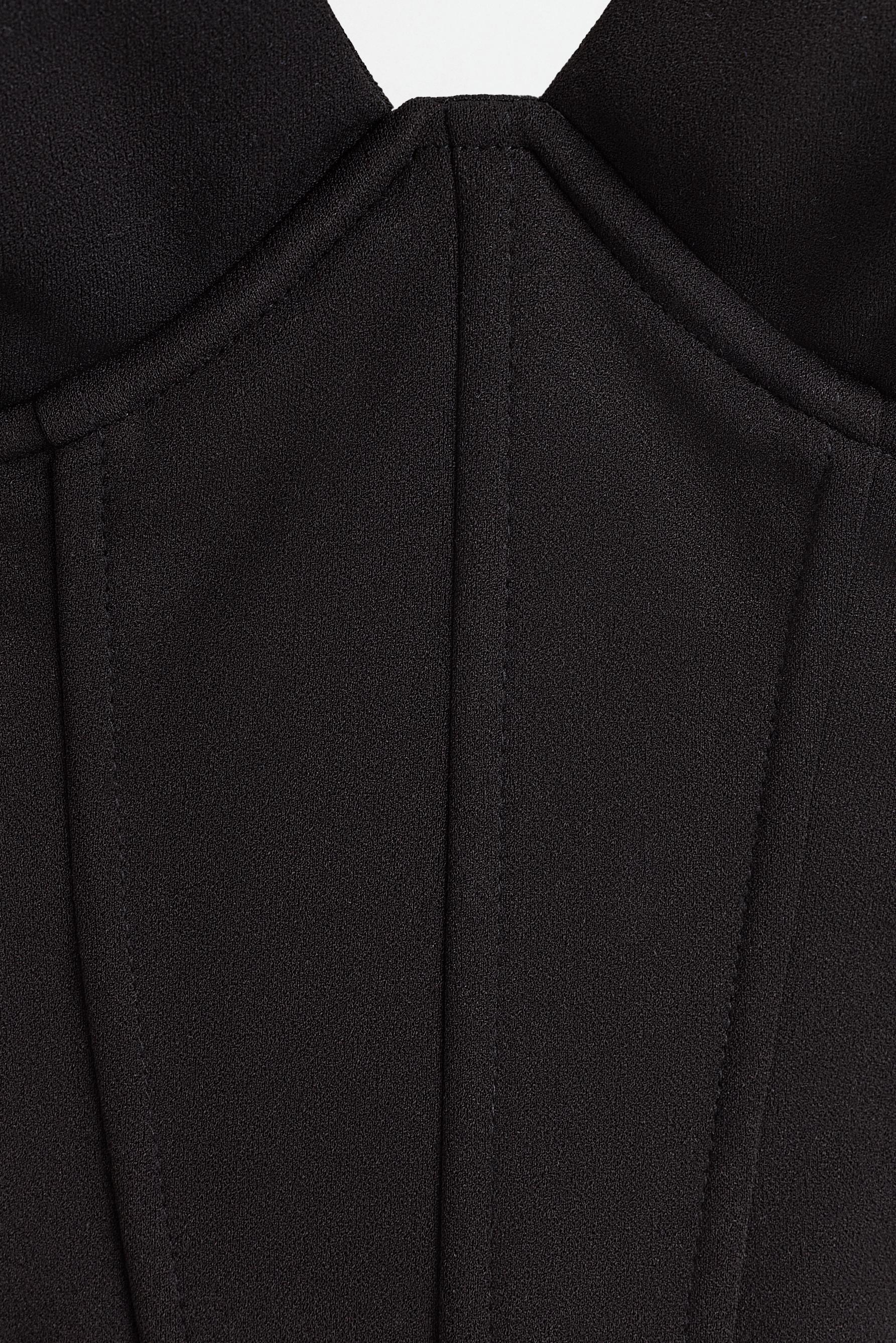 Bustier top — BLACK